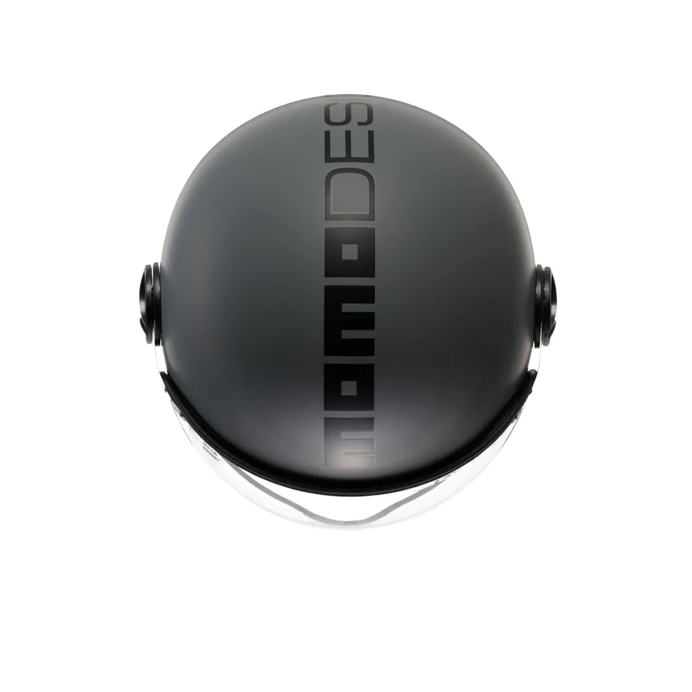 Momo Design FGTR Classic E2206 Casco Jet, Grigio/Nero opaco, XS - immagine 6