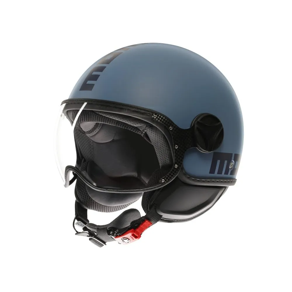 Momo Design FGTR Classic E2206 Casco Jet, Blu Opaco, XS - immagine 1