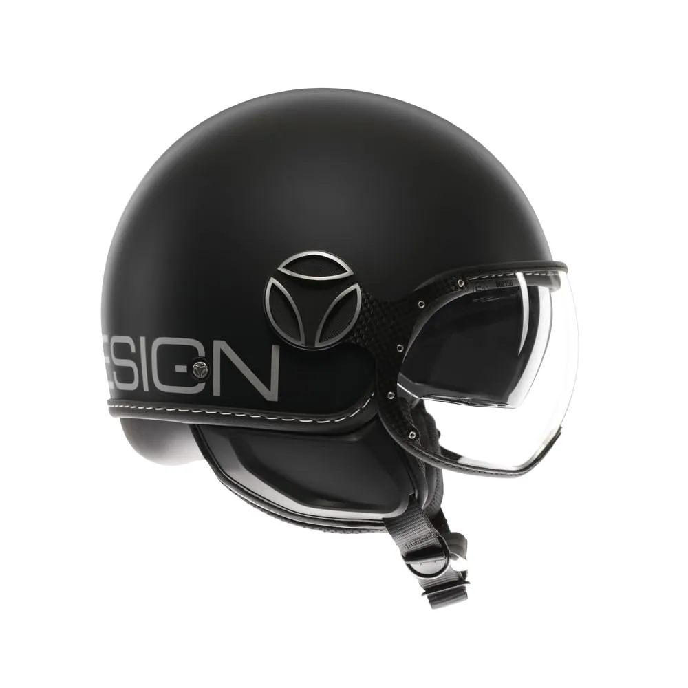 MOMO Design FGTR EVO E2206 Casco Moto Jet Nero/Argento opaco, L - immagine 3
