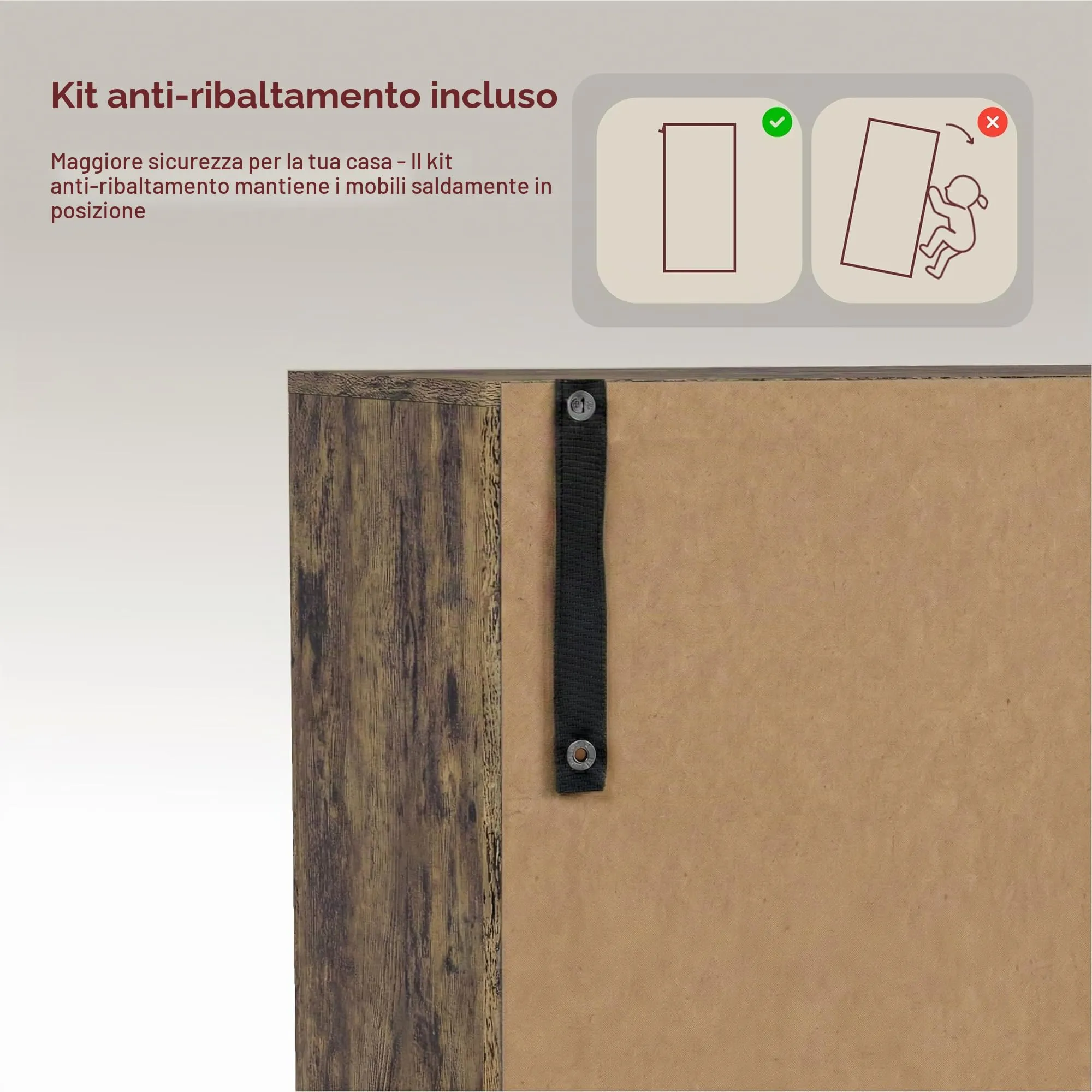 Vida Designs Oxford Libreria a 3 ripiani a cubo in legno scuro - immagine 5