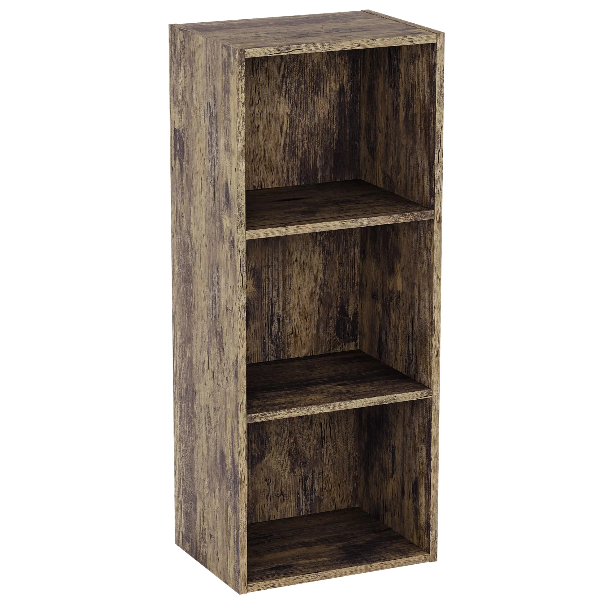 Vida Designs Oxford Libreria a 3 ripiani a cubo in legno scuro - immagine 8