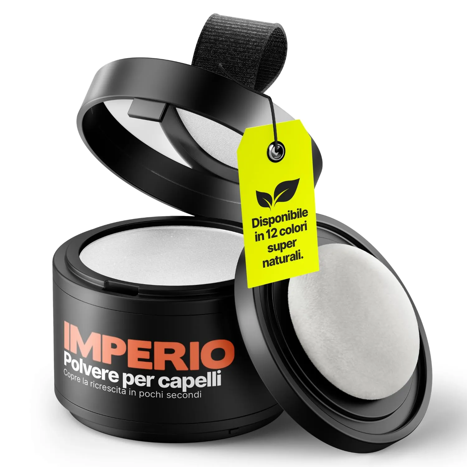 IMPERIO Polvere per capelli correttore ispessente per radici, 4 g (Bianco) - immagine 1