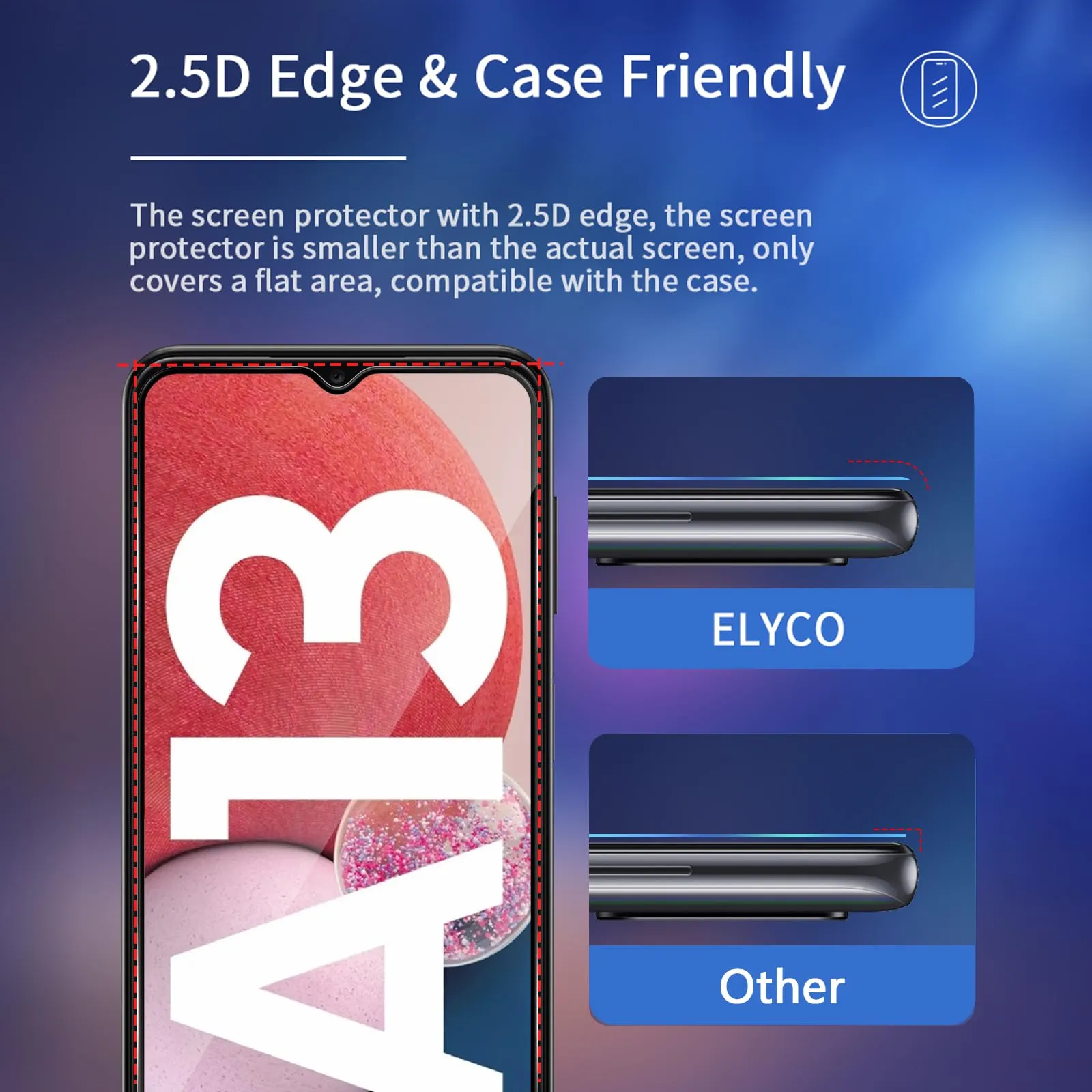 ELYCO Vetro Temperato Privacy per Samsung Galaxy A13 4G/5G, 2 Pezzi - immagine 7
