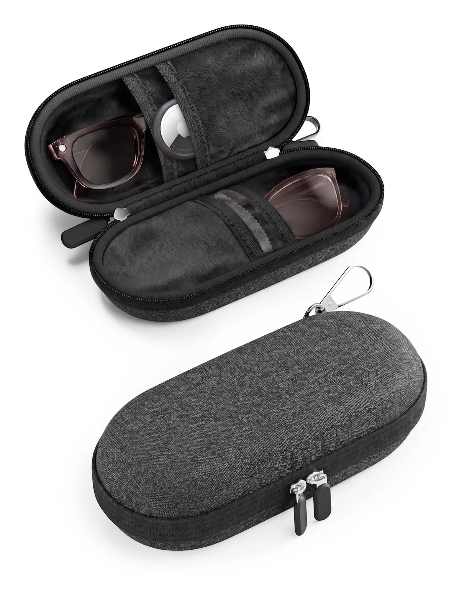 ProCase Custodia per 2 Paia di Occhiali da Sole, Grigio Scuro - immagine 1