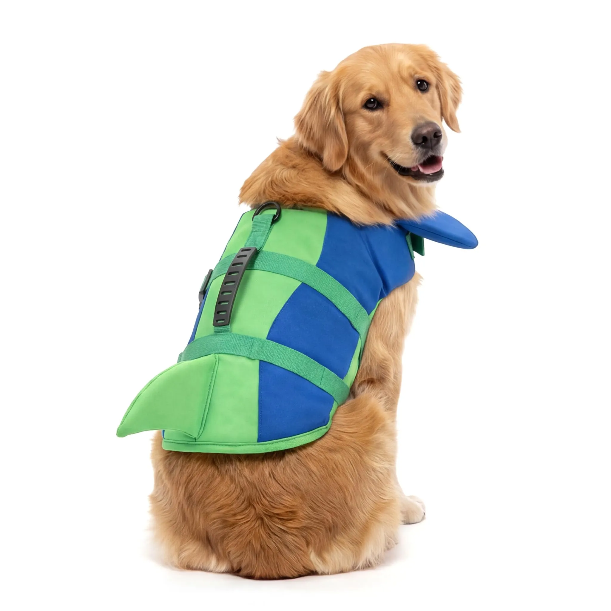 Zunea Giubbotto di Salvataggio per Cani di Taglia Piccola e Media, Gilet di Sicurezza Regolabile per Nuoto e Canottaggio, Blu - immagine 9