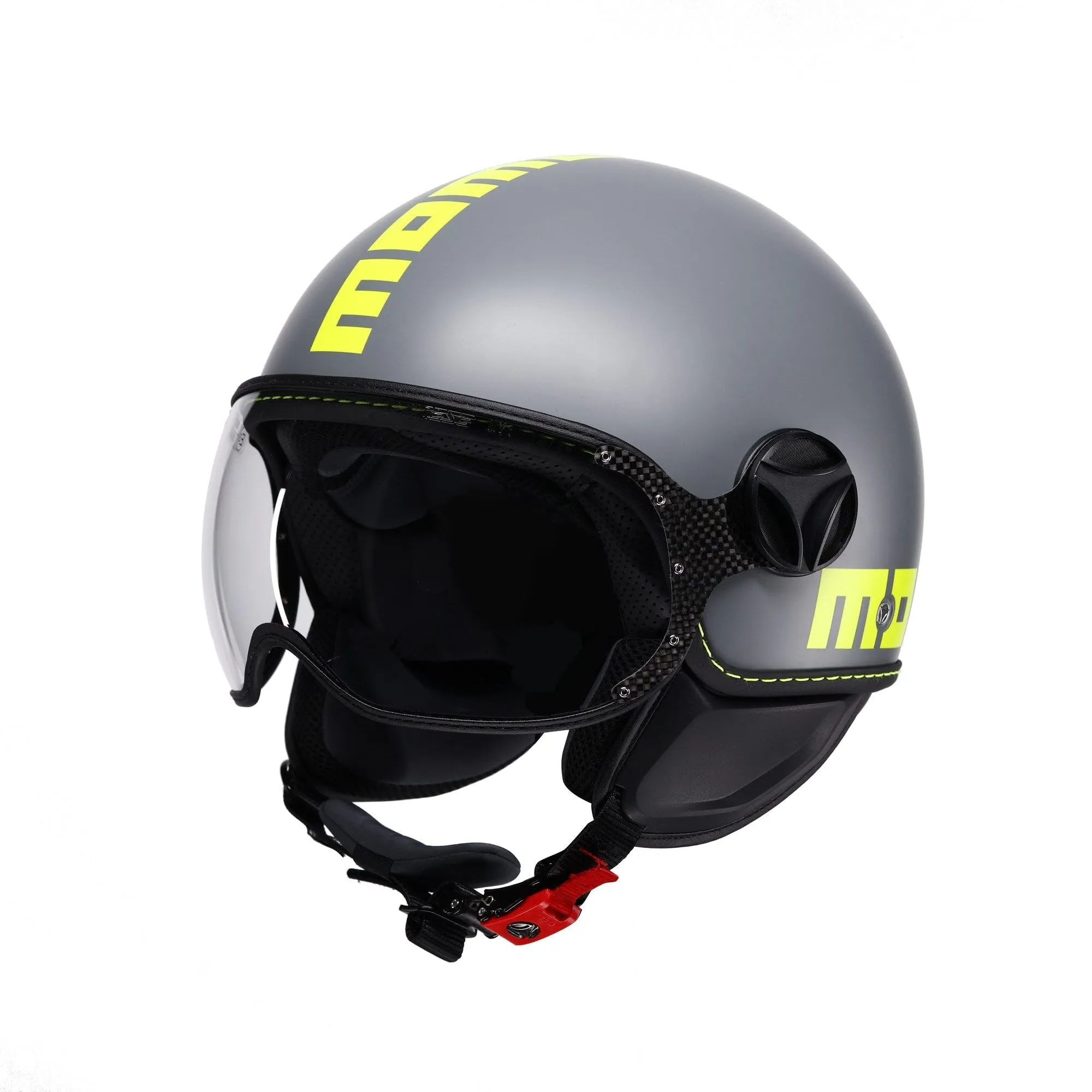 MOMO Design FGTR Classic E2206, Grigio opaco fluo/Giallo fluo, XS - immagine 1