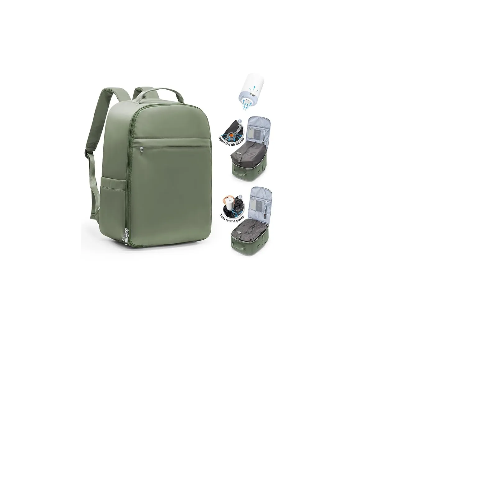 SZLX Zaino da Viaggio Sottovuoto con Pompa, Bagaglio a Mano per Ryanair, Wizzair ed Easyjet, 45x36x20cm, Impermeabile per Laptop 14 Pollici - immagine 1