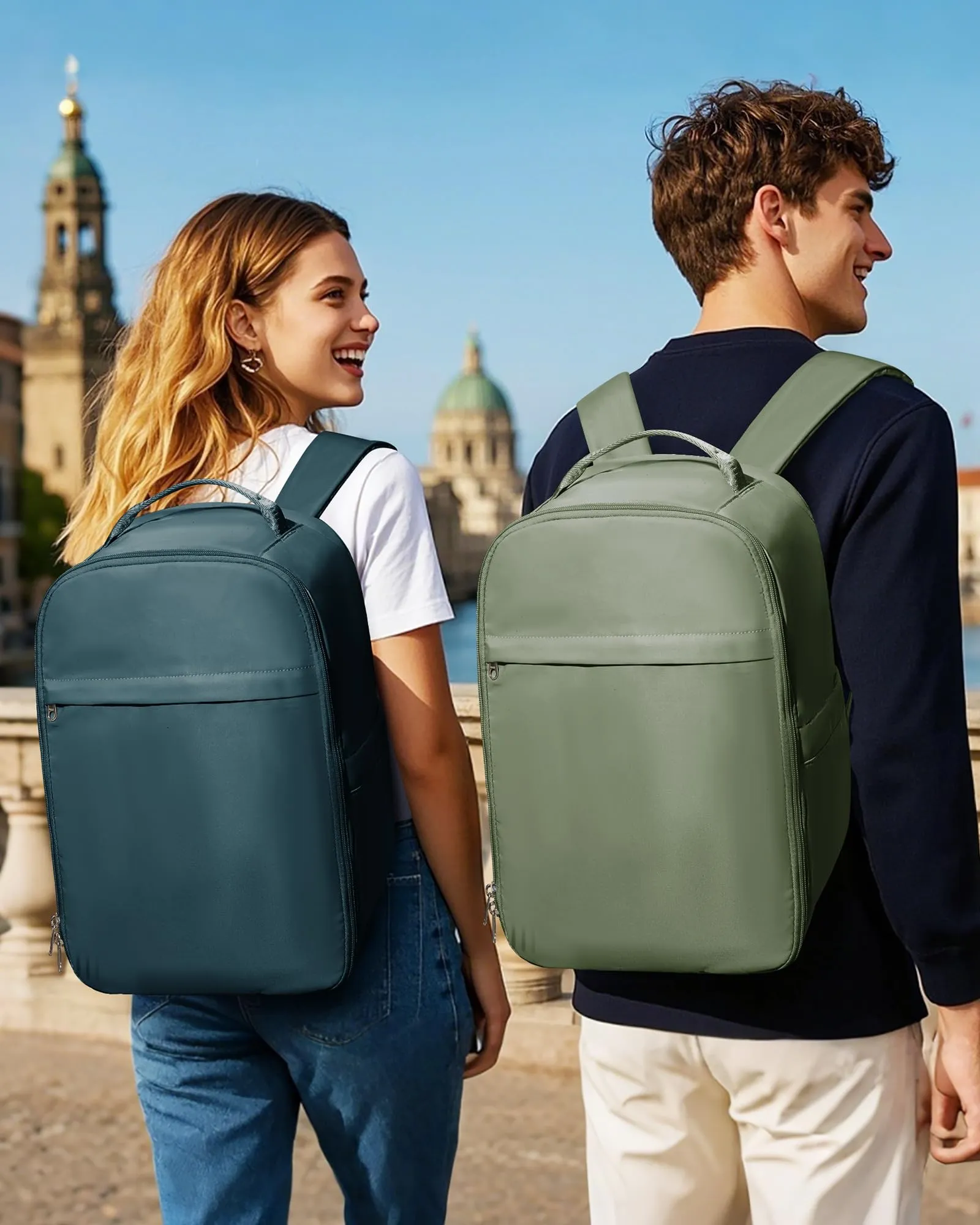 SZLX Zaino da Viaggio Sottovuoto con Pompa, Bagaglio a Mano per Ryanair, Wizzair ed Easyjet, 45x36x20cm, Impermeabile per Laptop 14 Pollici - immagine 3
