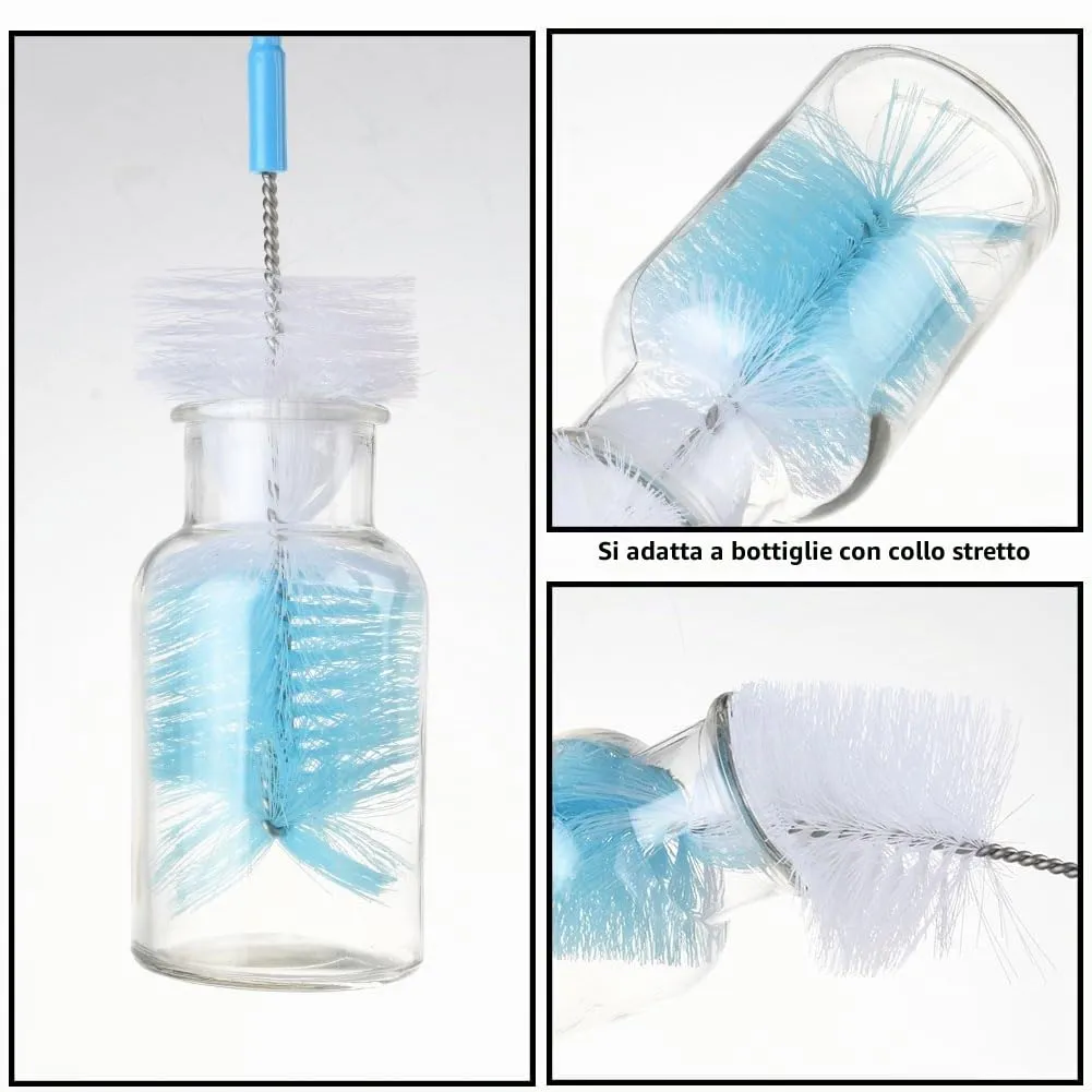 Vicloon Set Spazzole per Pulizia delle Bottiglie, 8 Pezzi - immagine 6