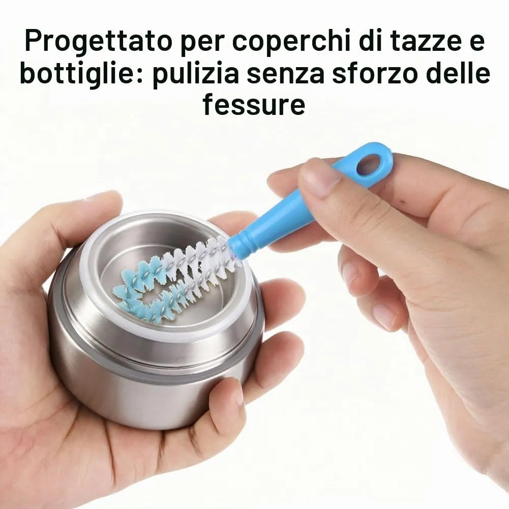 Vicloon Set Spazzole per Pulizia delle Bottiglie, 8 Pezzi - immagine 7