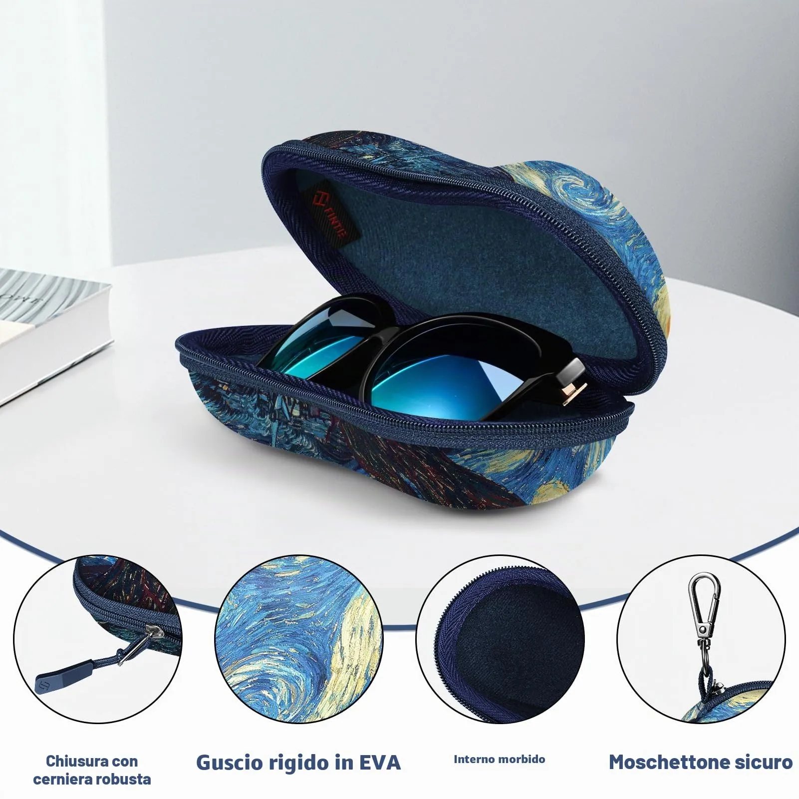 FINTIE Custodia Occhiali da Sole e Vista Unisex - immagine 4