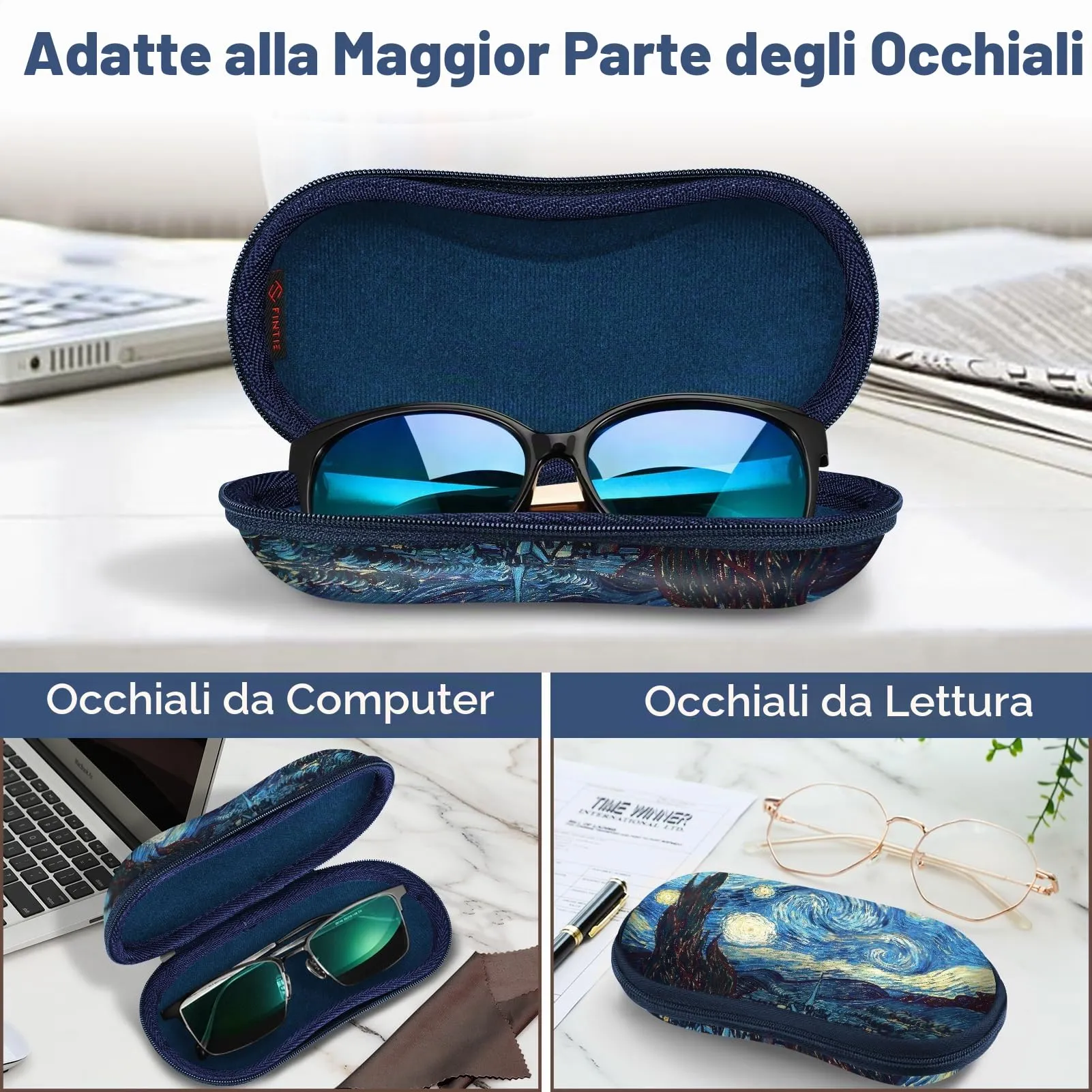 FINTIE Custodia Occhiali da Sole e Vista Unisex - immagine 5