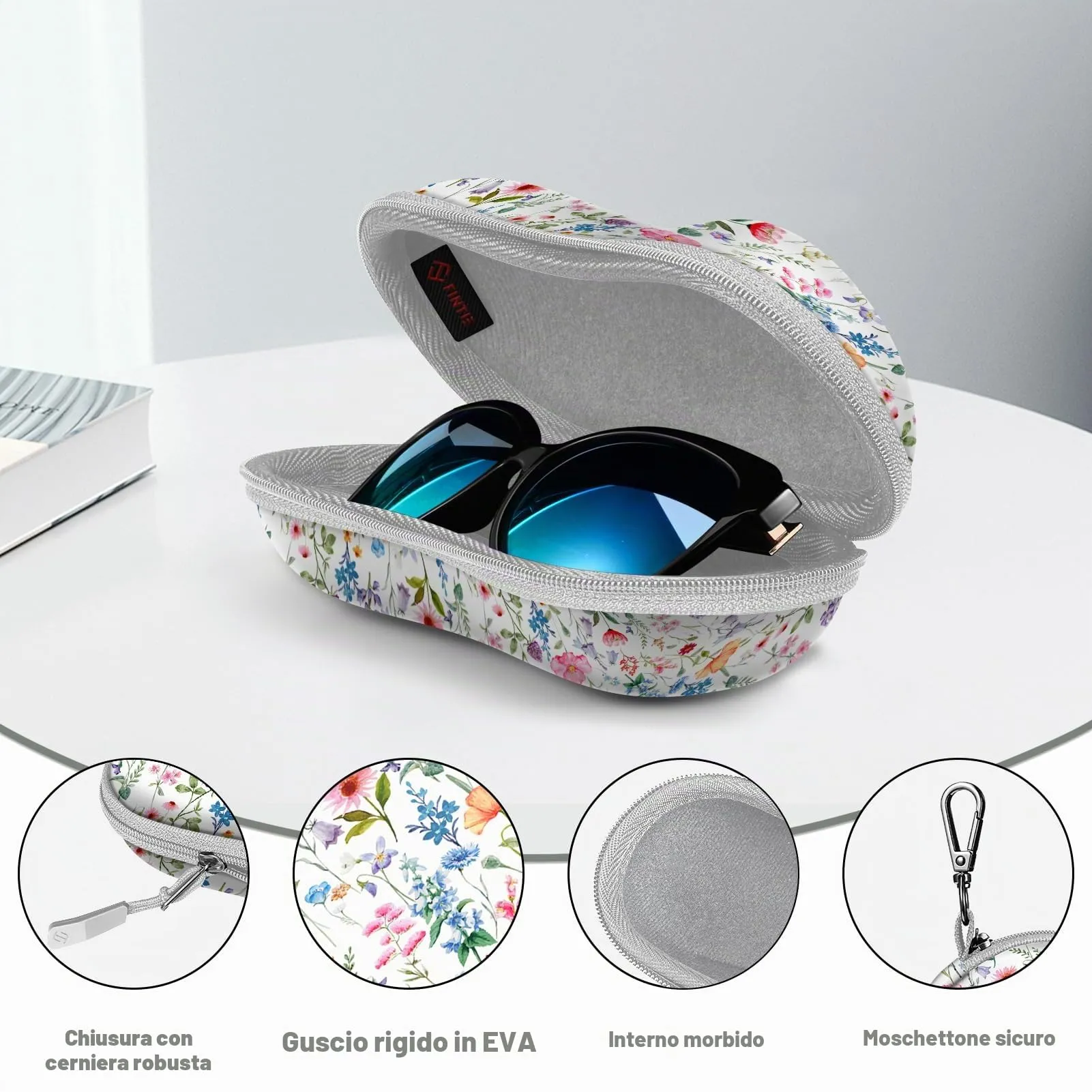 FINTIE Custodia Occhiali da Sole e Vista per Donna e Uomo - immagine 4