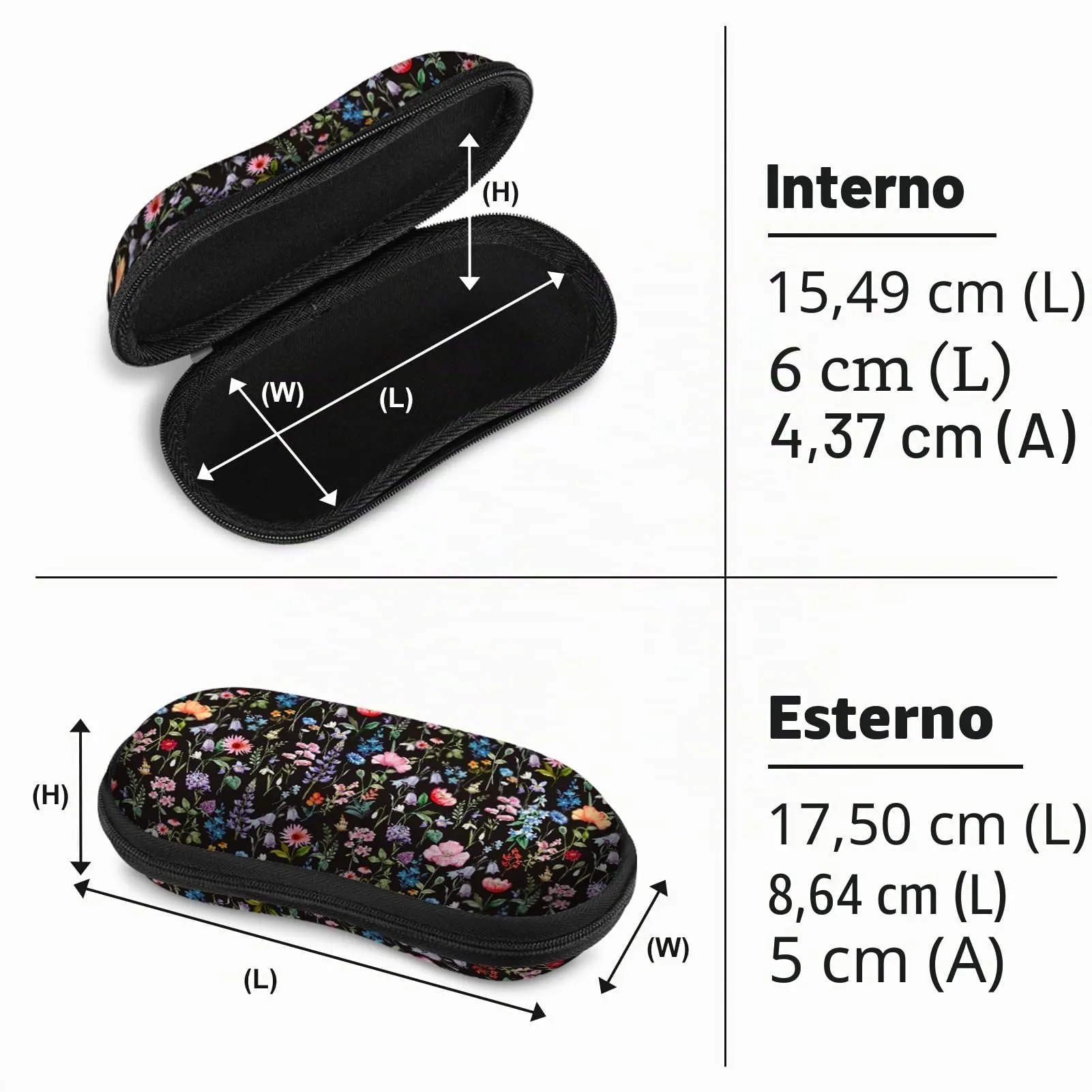FINTIE Custodia Rigida per Occhiali da Sole e Vista, AGSB271SM - immagine 3