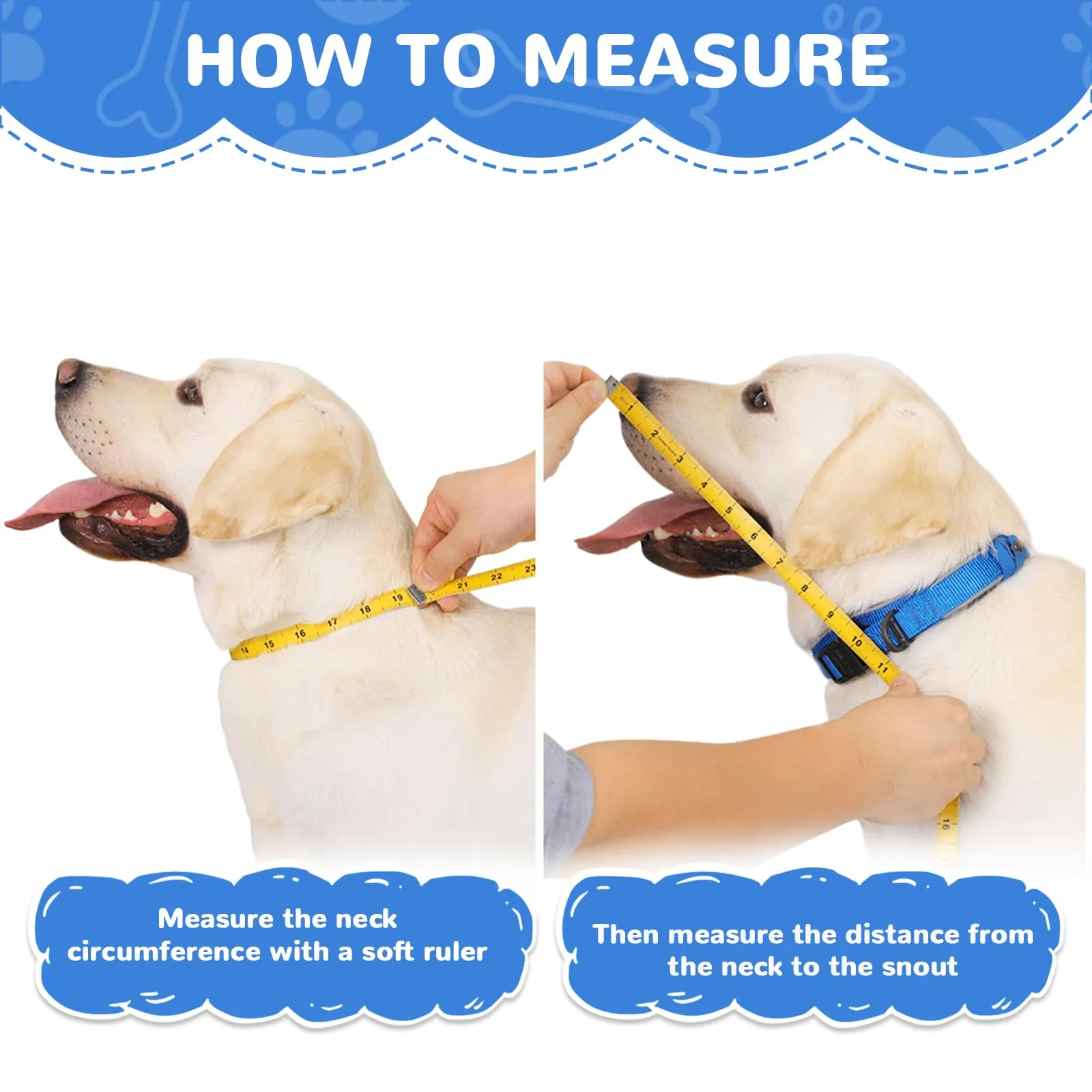 ICOYEA Collare Elisabettiano Morbido per Cani, Post-Operatorio Anti-Leccamento e Anti-Morso, Blu, Size 4 - immagine 4