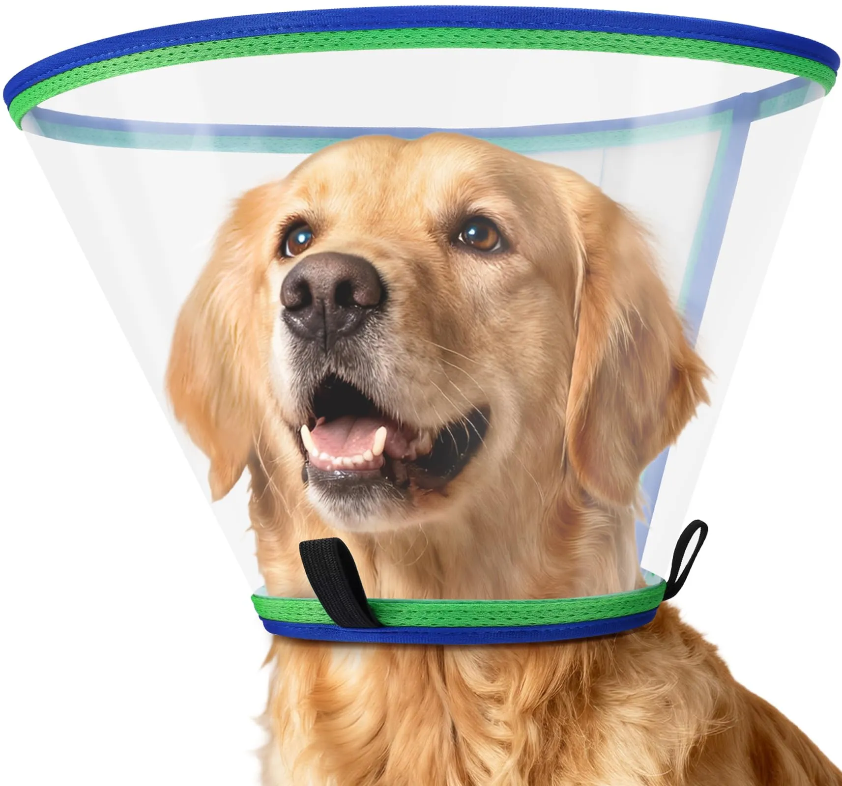ICOYEA Collare Elisabettiano Morbido per Cani, Post-Operatorio Anti-Leccamento e Anti-Morso, Blu, Size 3 - immagine 1