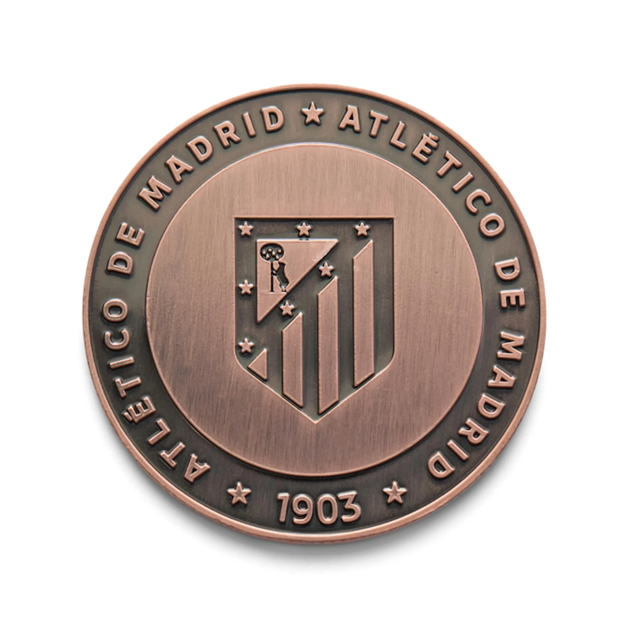 MOCIWORLD Atlético de Madrid Edizione Speciale con Vecchio Stemma e Nuovo Stemma Bronzo - immagine 3