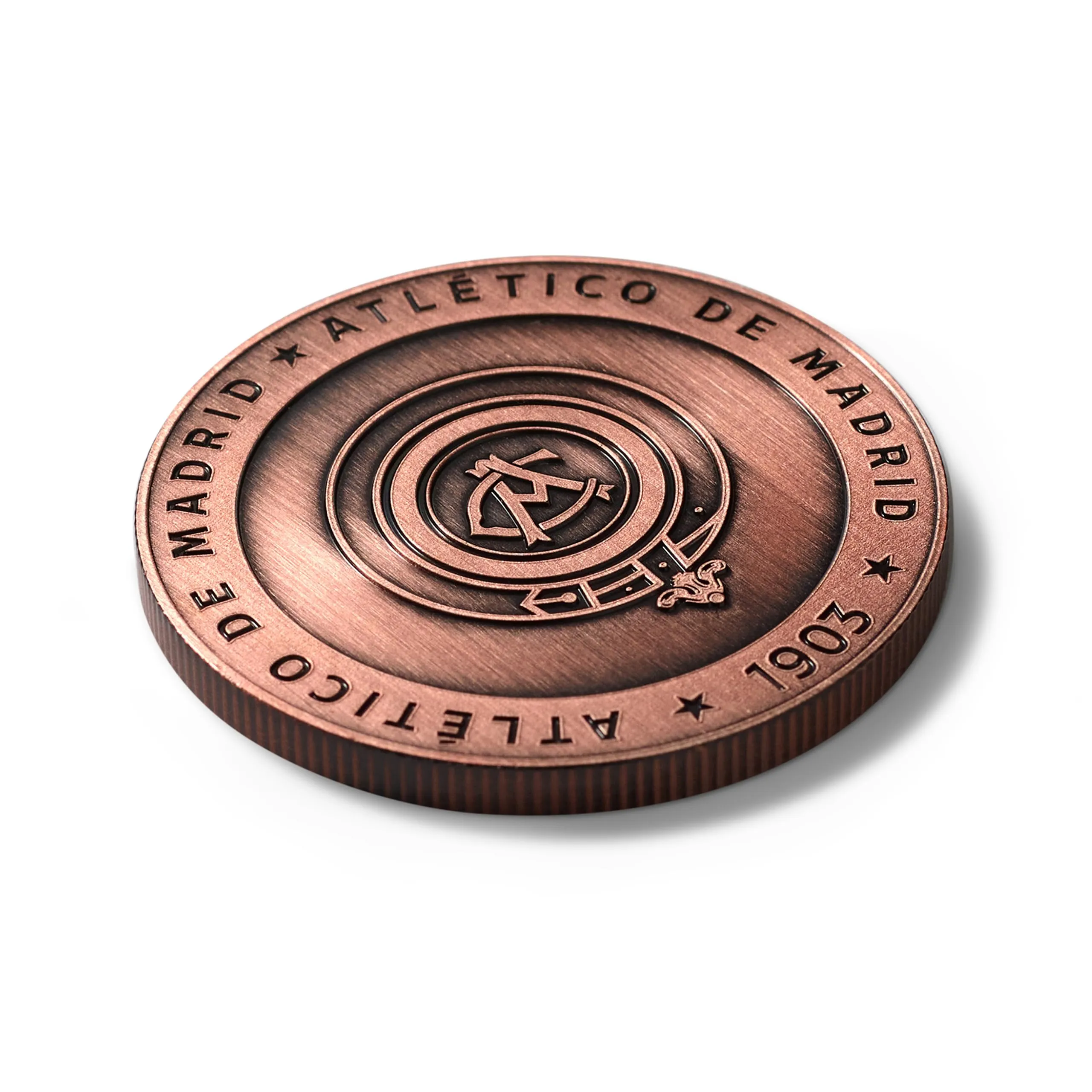 MOCIWORLD Atlético de Madrid Edizione Speciale con Vecchio Stemma e Nuovo Stemma Bronzo - immagine 7