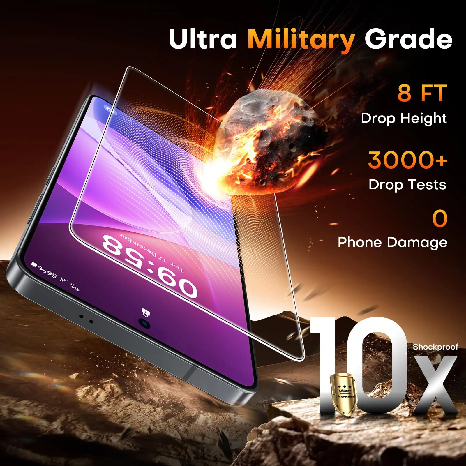 TOCOL Pellicola Protettiva in Vetro Temperato 9H per Samsung Galaxy S25 FE 6.7 Pollici, 2 Pezzi - immagine 9