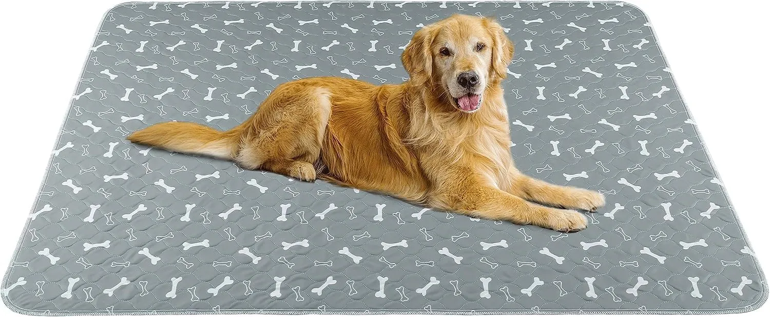 BaoDan Traversine Lavabili per Cani, 122x168cm, Assorbenti, Grigio - immagine 1