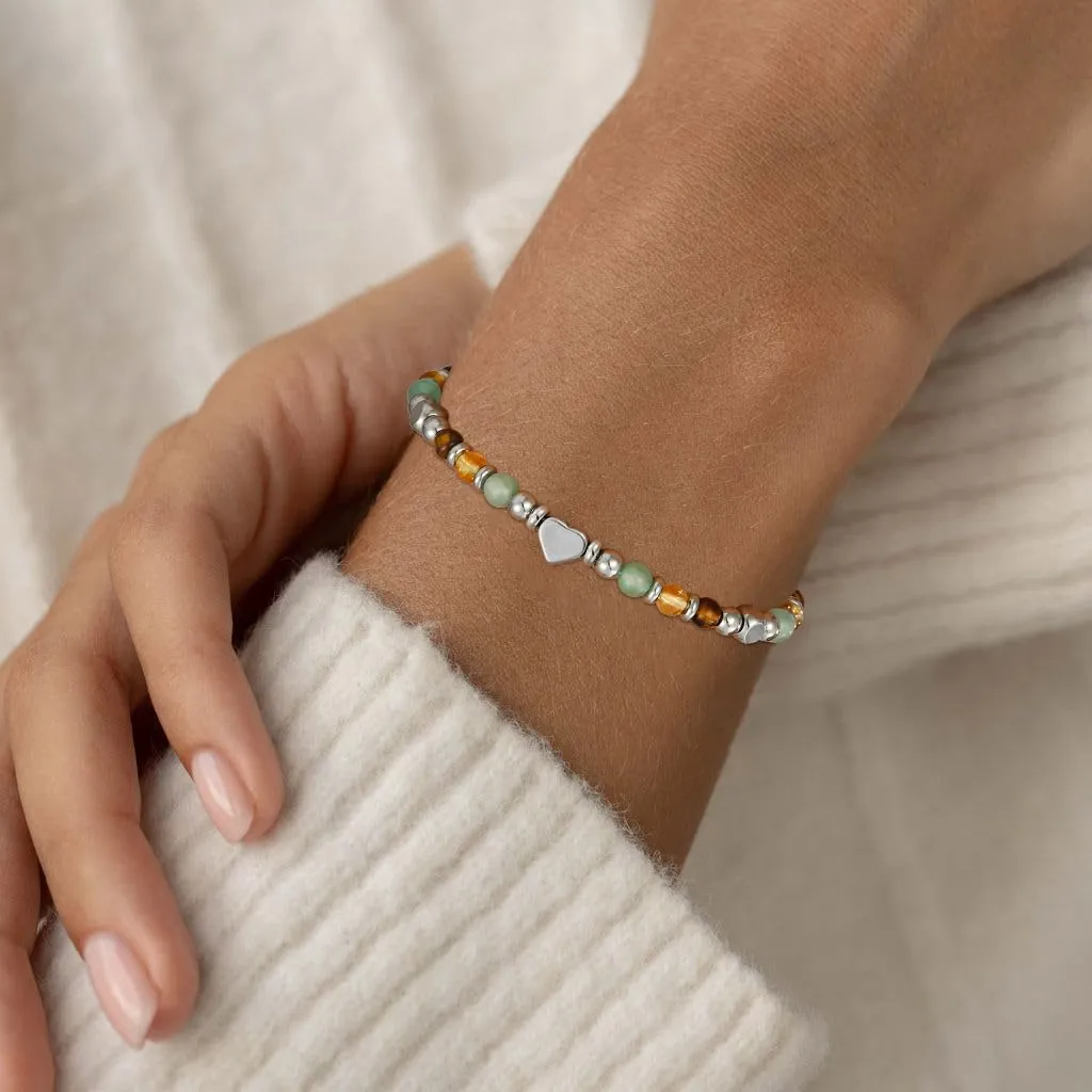 Aretas Bracciale in Avventurina Verde, Citrino e Occhio di Tigre per Donna - immagine 3