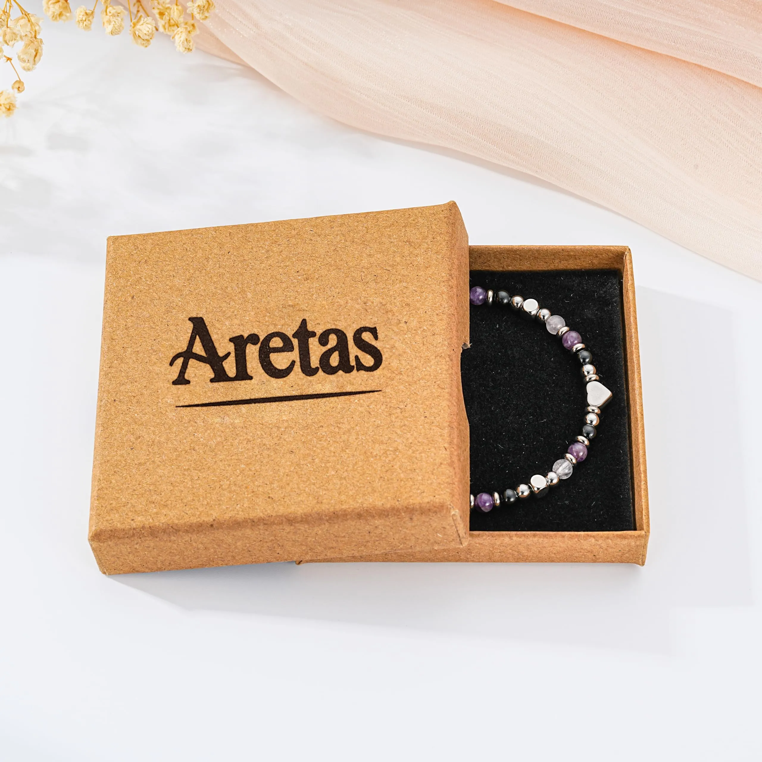 Aretas Bracciale in Avventurina Verde, Citrino e Occhio di Tigre per Donna - immagine 6