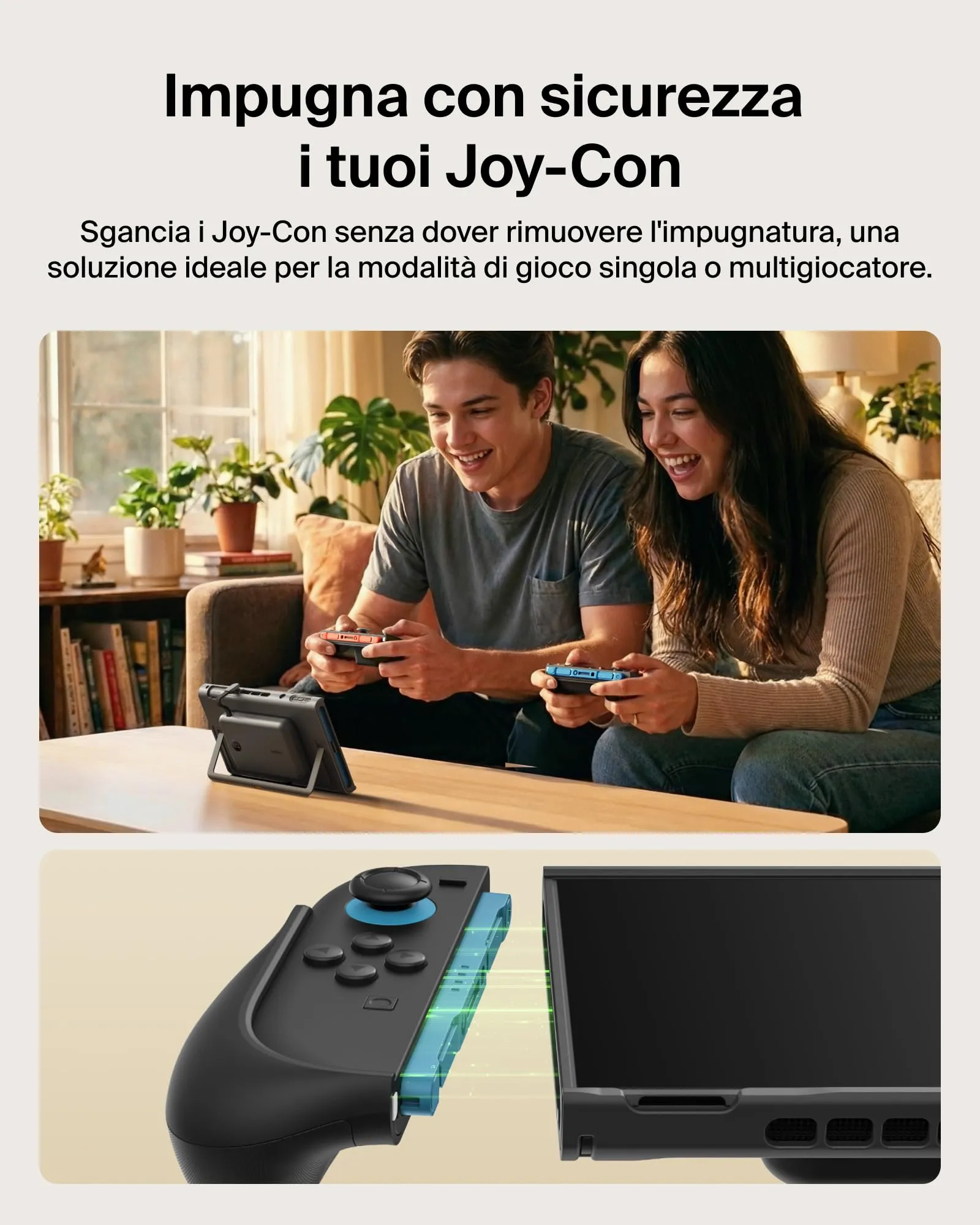 Belkin Gaming Grip and Power Bank 10K for Nintendo Switch 2, Nero - immagine 7