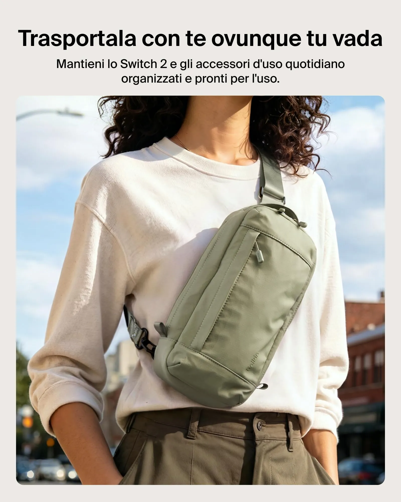 Belkin Borsa Protettiva da Viaggio per Nintendo Switch 2 - Verde - immagine 2