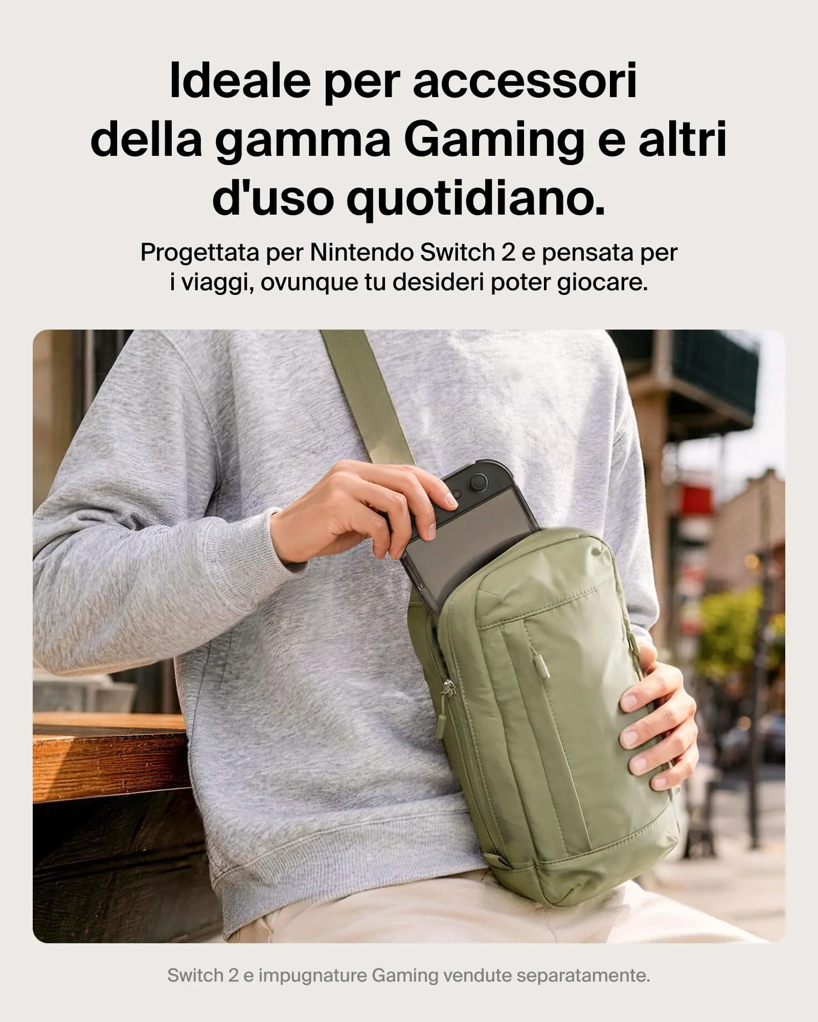 Belkin Borsa Protettiva da Viaggio per Nintendo Switch 2 - Verde - immagine 8