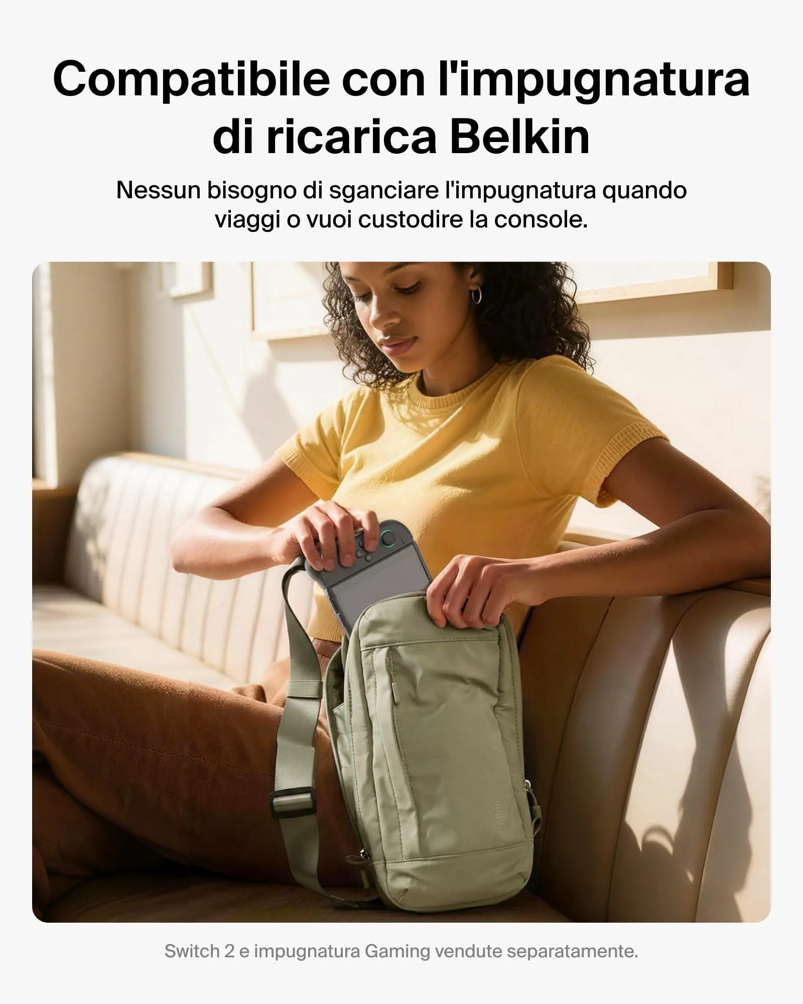 Belkin Borsa Protettiva da Viaggio per Nintendo Switch 2 - Verde - immagine 9