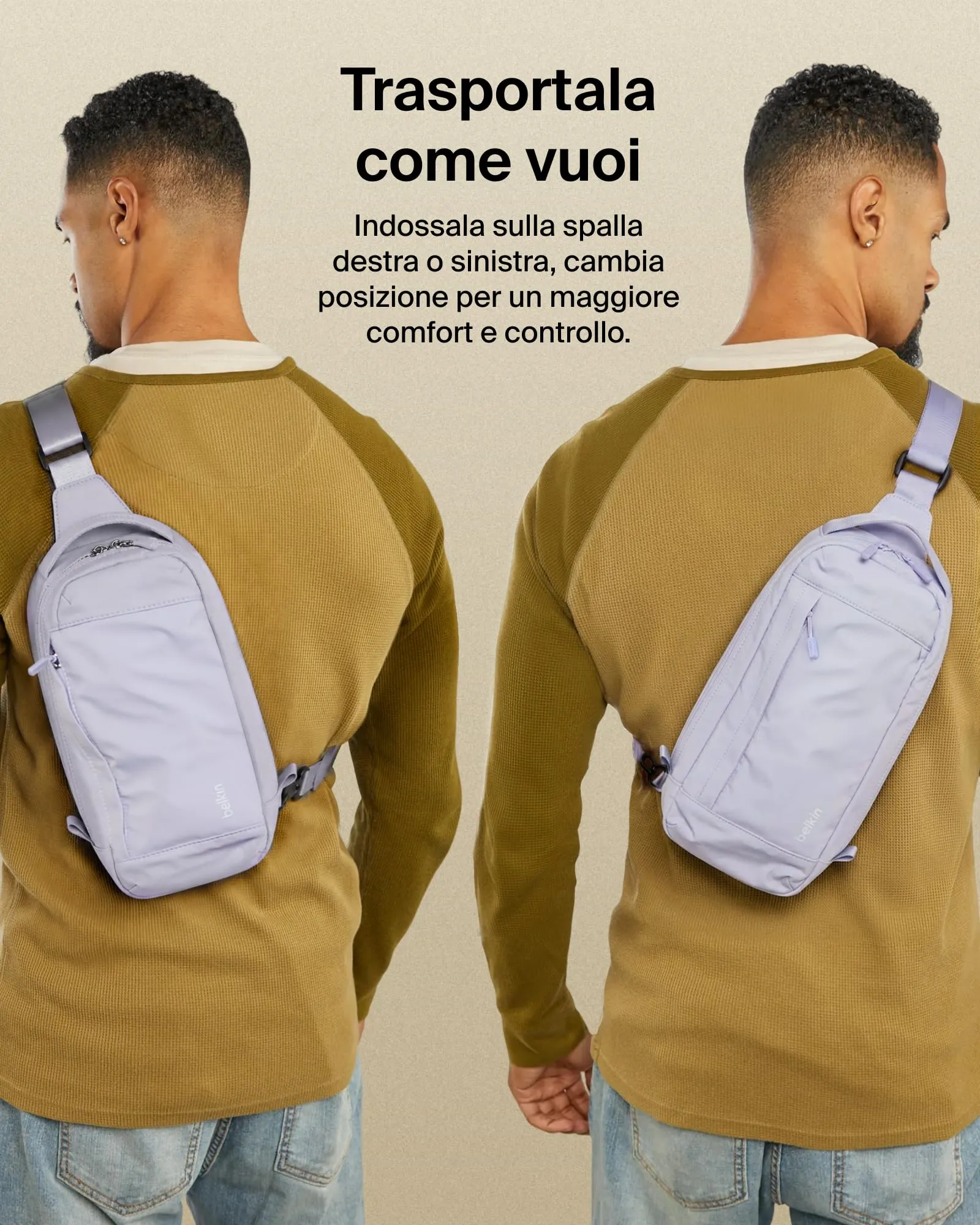 Belkin Borsa Protettiva da Viaggio per Nintendo Switch 2 - Viola - immagine 6