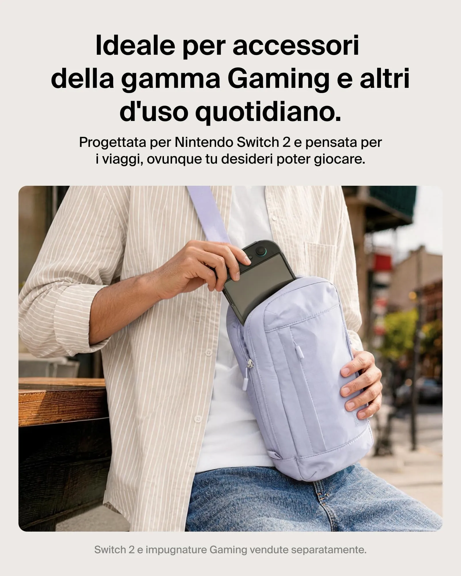 Belkin Borsa Protettiva da Viaggio per Nintendo Switch 2 - Viola - immagine 8