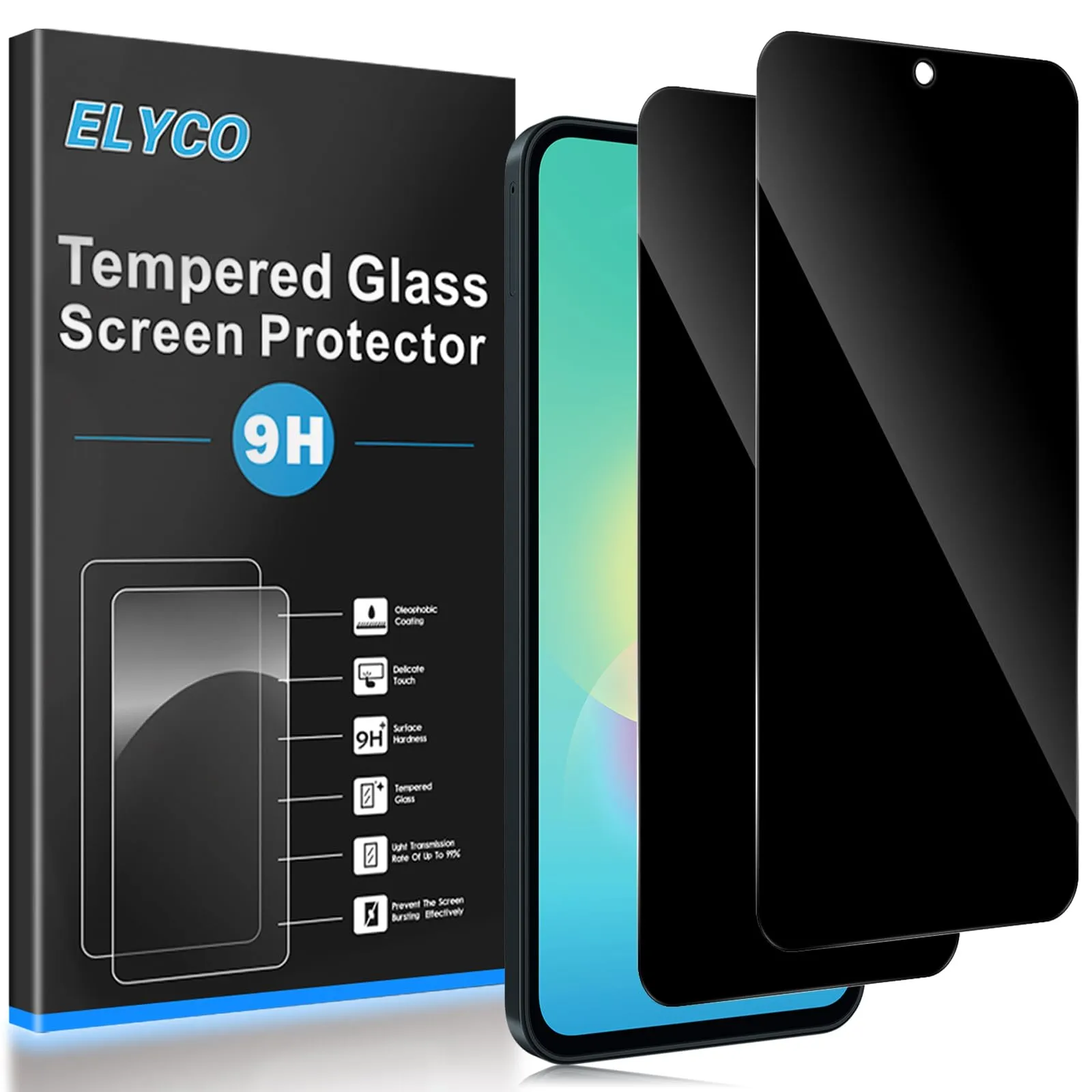 ELYCO Vetro Temperato Privacy per Samsung Galaxy A27 5G, 2 Pezzi - immagine 1