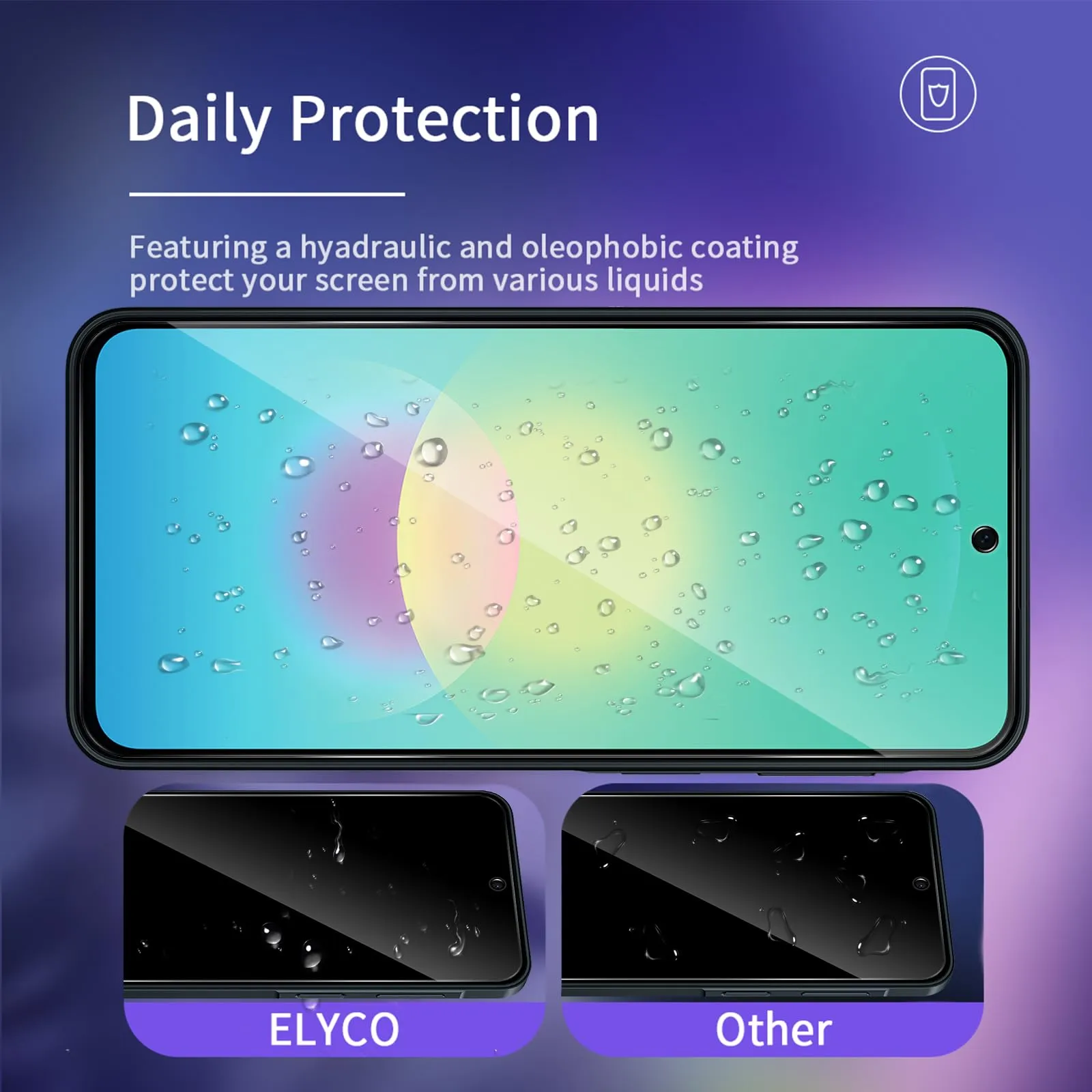 ELYCO Vetro Temperato Privacy per Samsung Galaxy A27 5G, 2 Pezzi - immagine 4