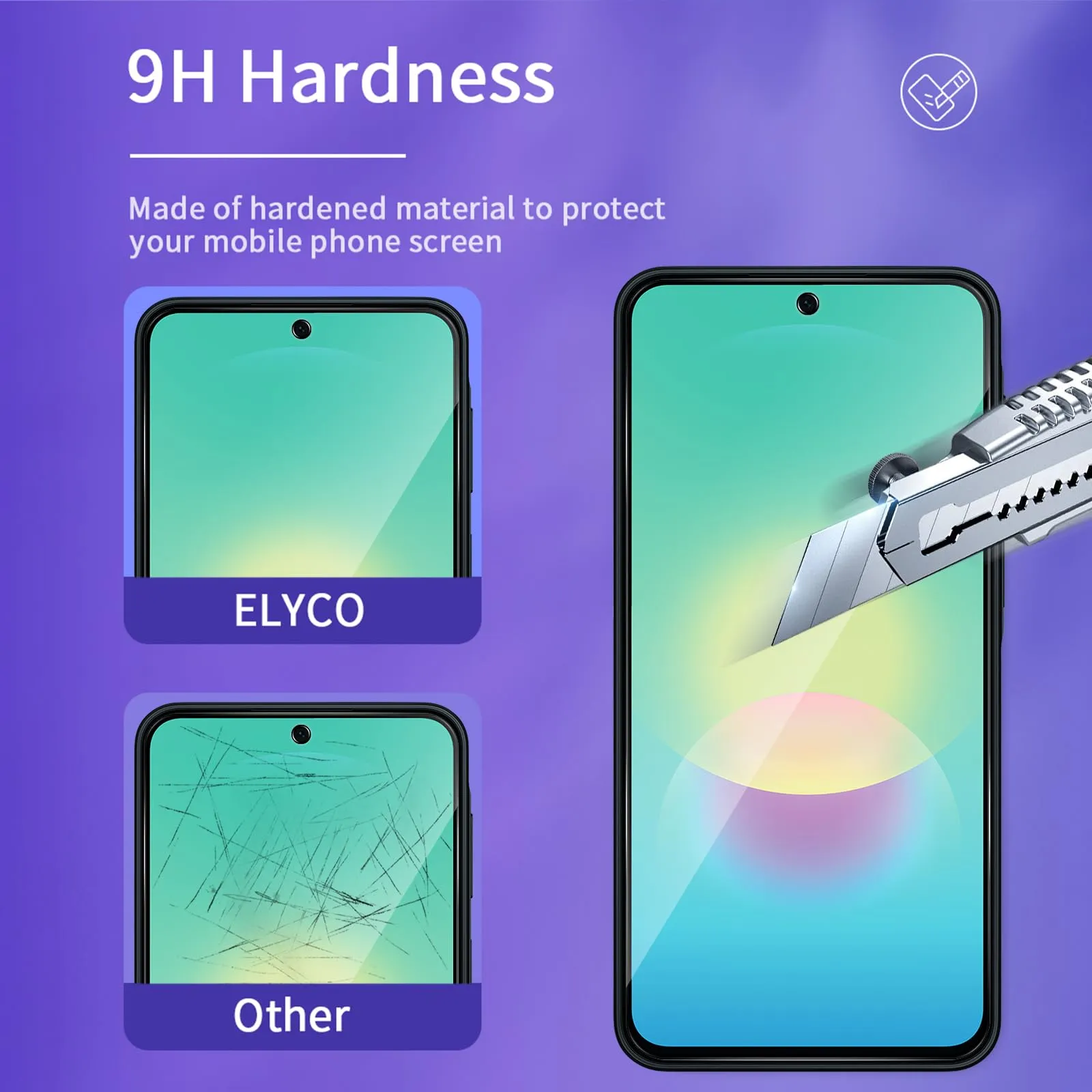 ELYCO Vetro Temperato Privacy per Samsung Galaxy A27 5G, 2 Pezzi - immagine 5