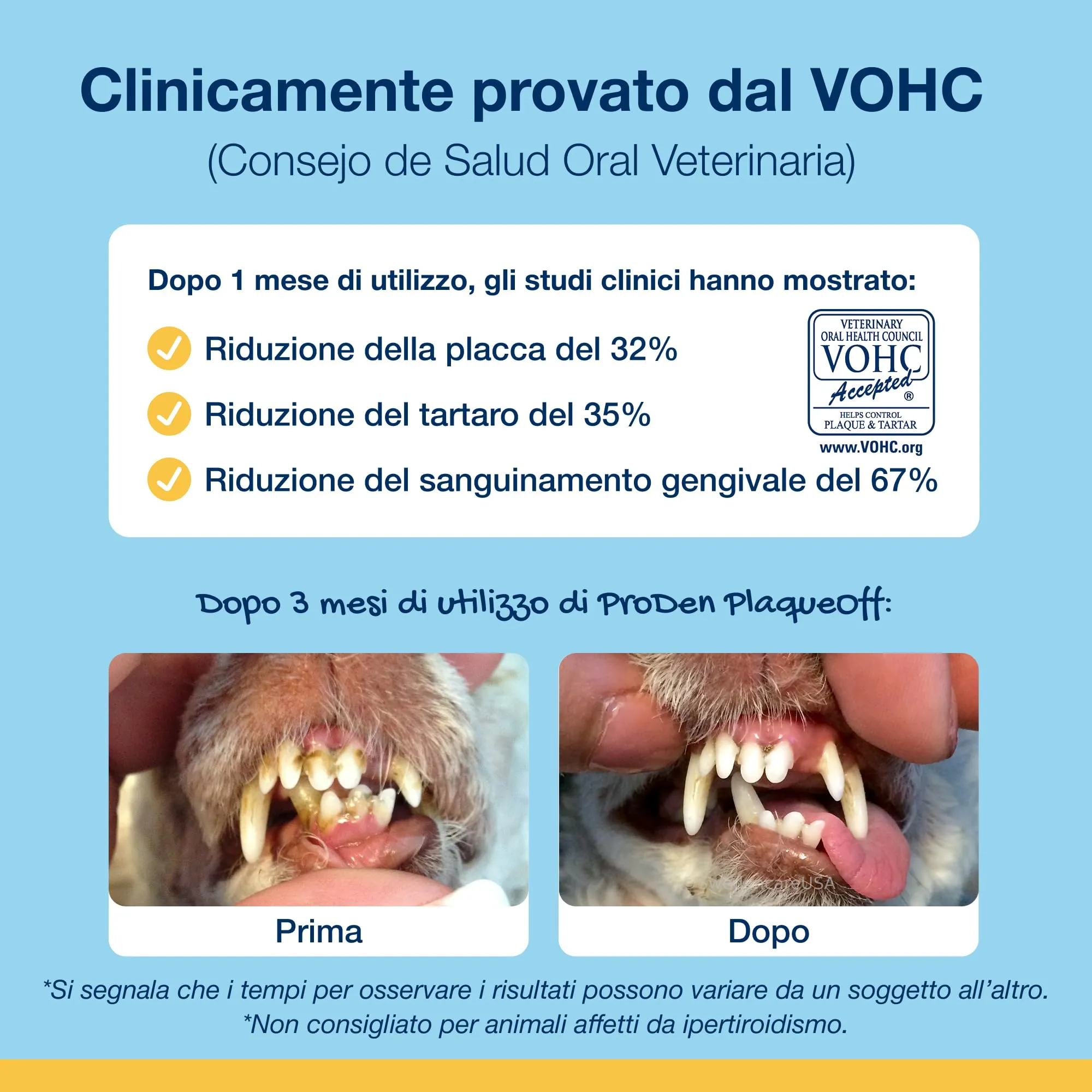 ProDen PlaqueOff Kit per Cani Medi e Grandi: Polvere Dentale 60g + 13 Dental Bones Pollo e Zucca - immagine 5