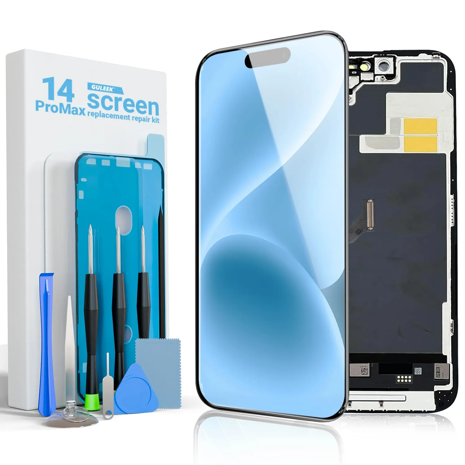 GULEEK Display LCD FHD 6,7" Touch Screen per iPhone 14 Pro Max - immagine 1