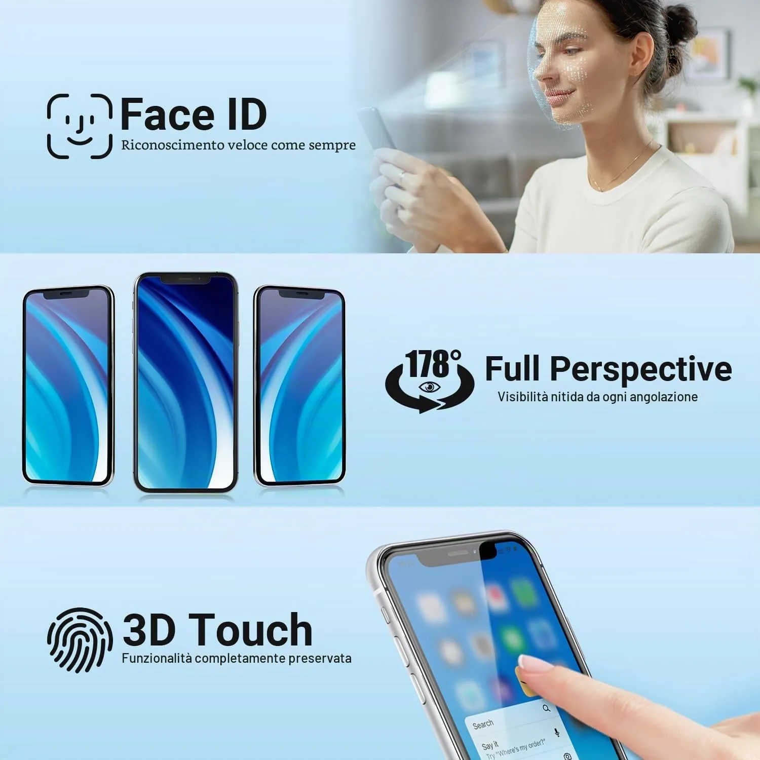GULEEK Display LCD FHD COF 5.4" Touch Screen per iPhone 13 Mini - immagine 5