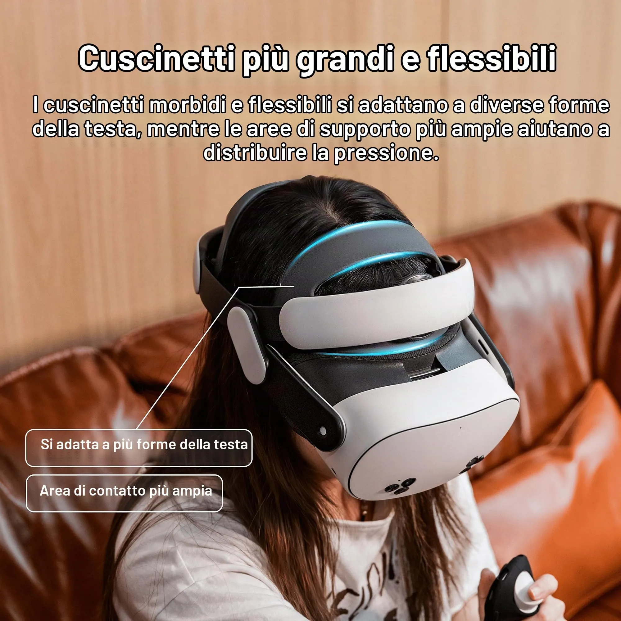 BOBOVR M3 Cinturino per Testa per Quest 3/Quest 3S, Modalità Dual Halo ed Elite Fit - immagine 4
