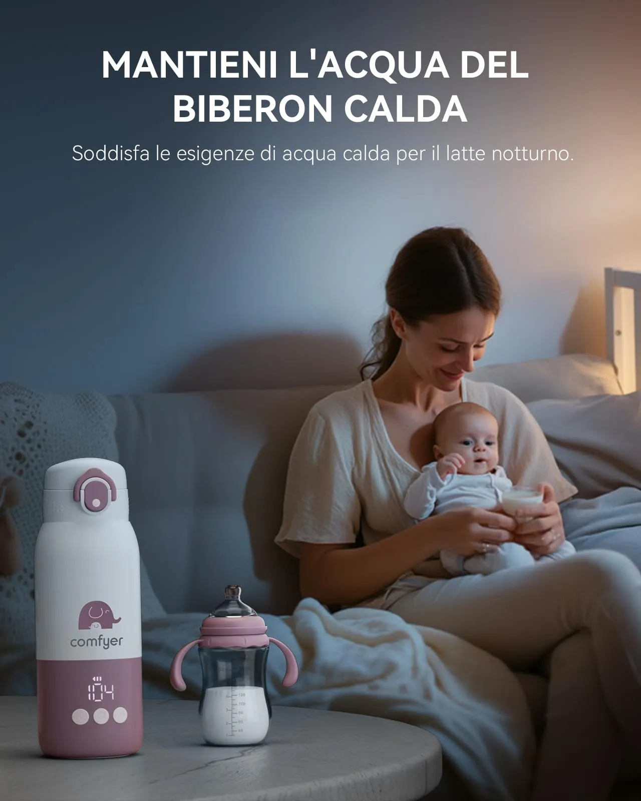 Comfyer BW01 Scaldalatte Portatile per Neonato, Scaldabiberon da Viaggio - immagine 9