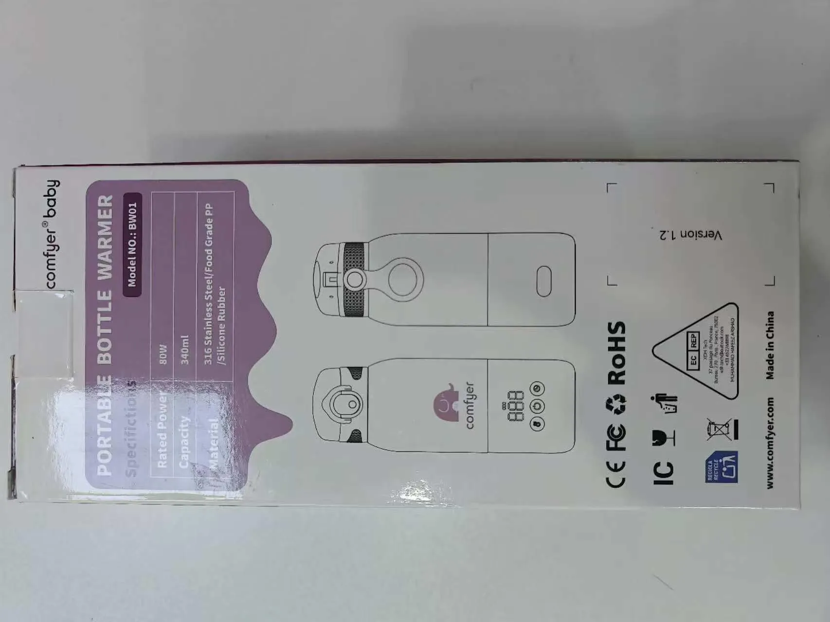 Comfyer BW01 Scaldalatte Portatile per Neonato, Scaldabiberon da Viaggio - immagine 13