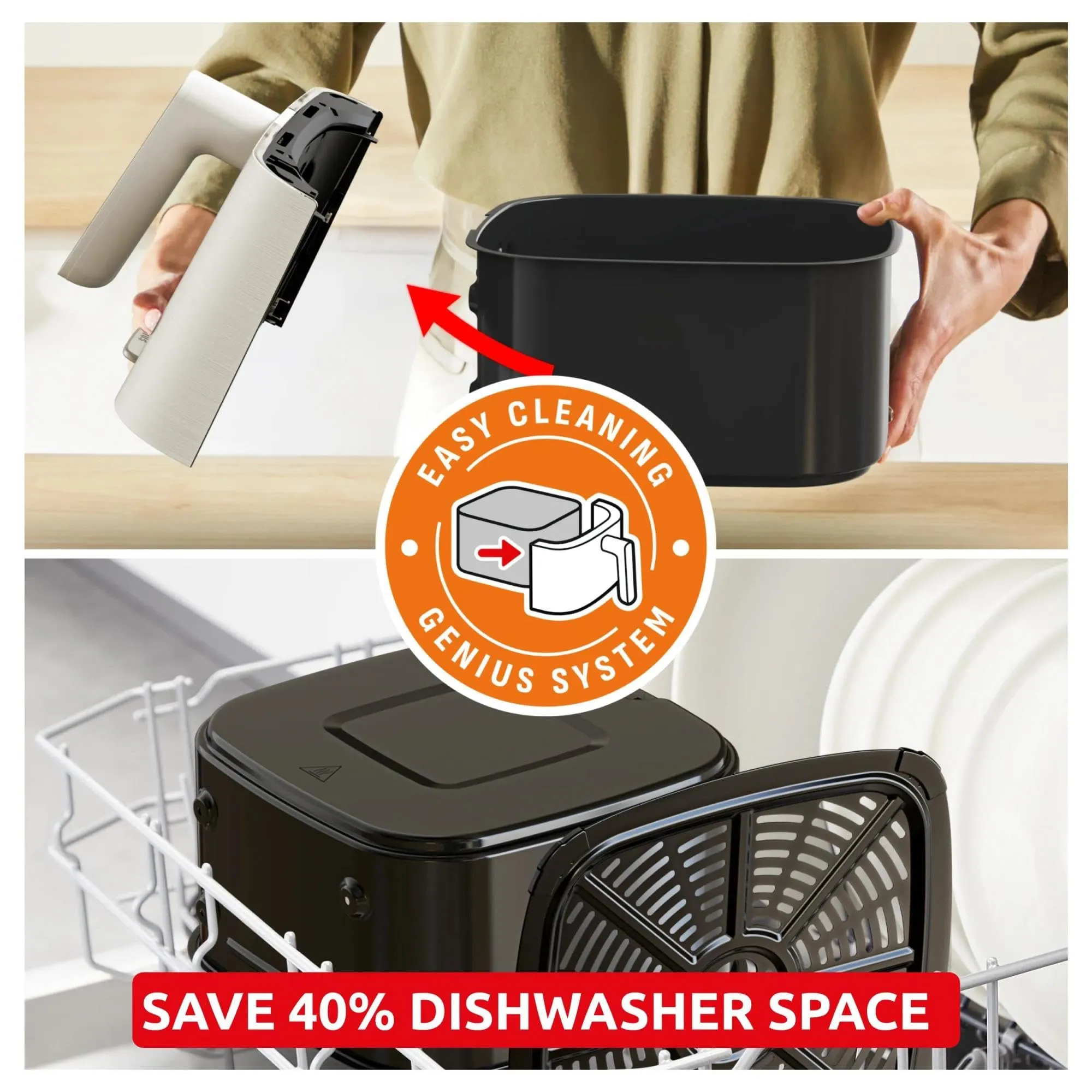 Moulinex Easy Fry Mega Compact Air Fryer 7.5L EZ866A - immagine 4