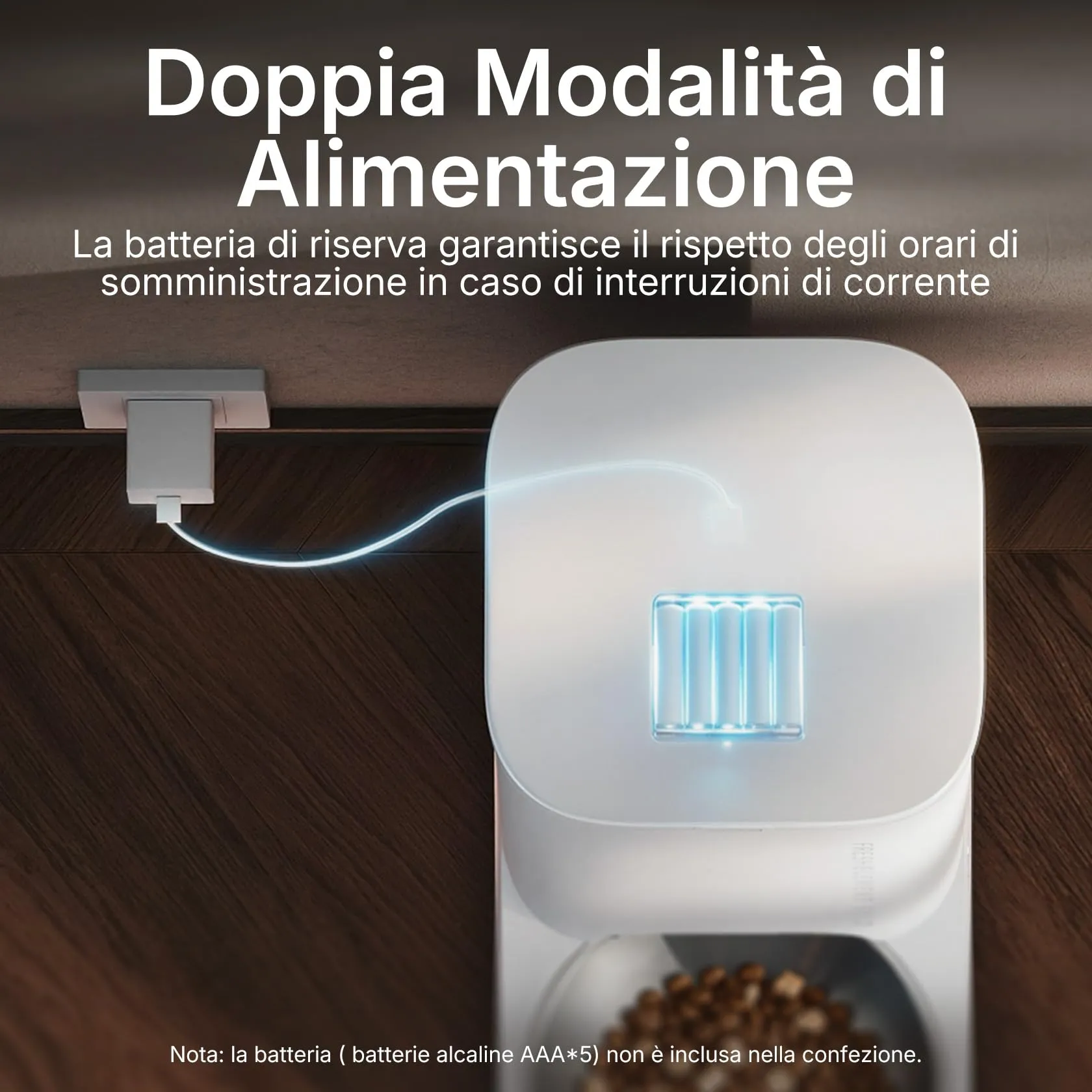 PETKIT Distributore Automatico di Cibo per Gatti e Cani, 3L, WiFi 2.4G, Ciotola in Acciaio Inox 304, Tecnologia Fresh Lock - immagine 8