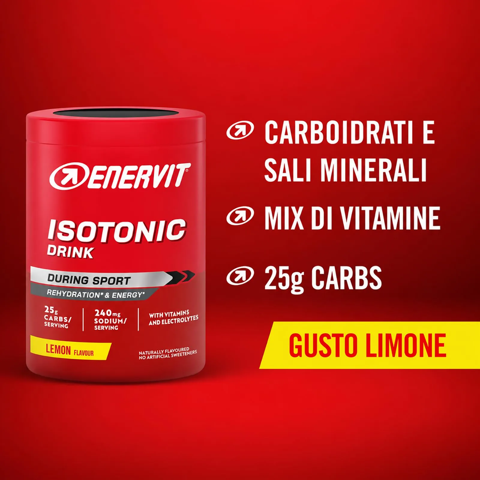Enervit Isotonic Drink Limone, 420g - immagine 2