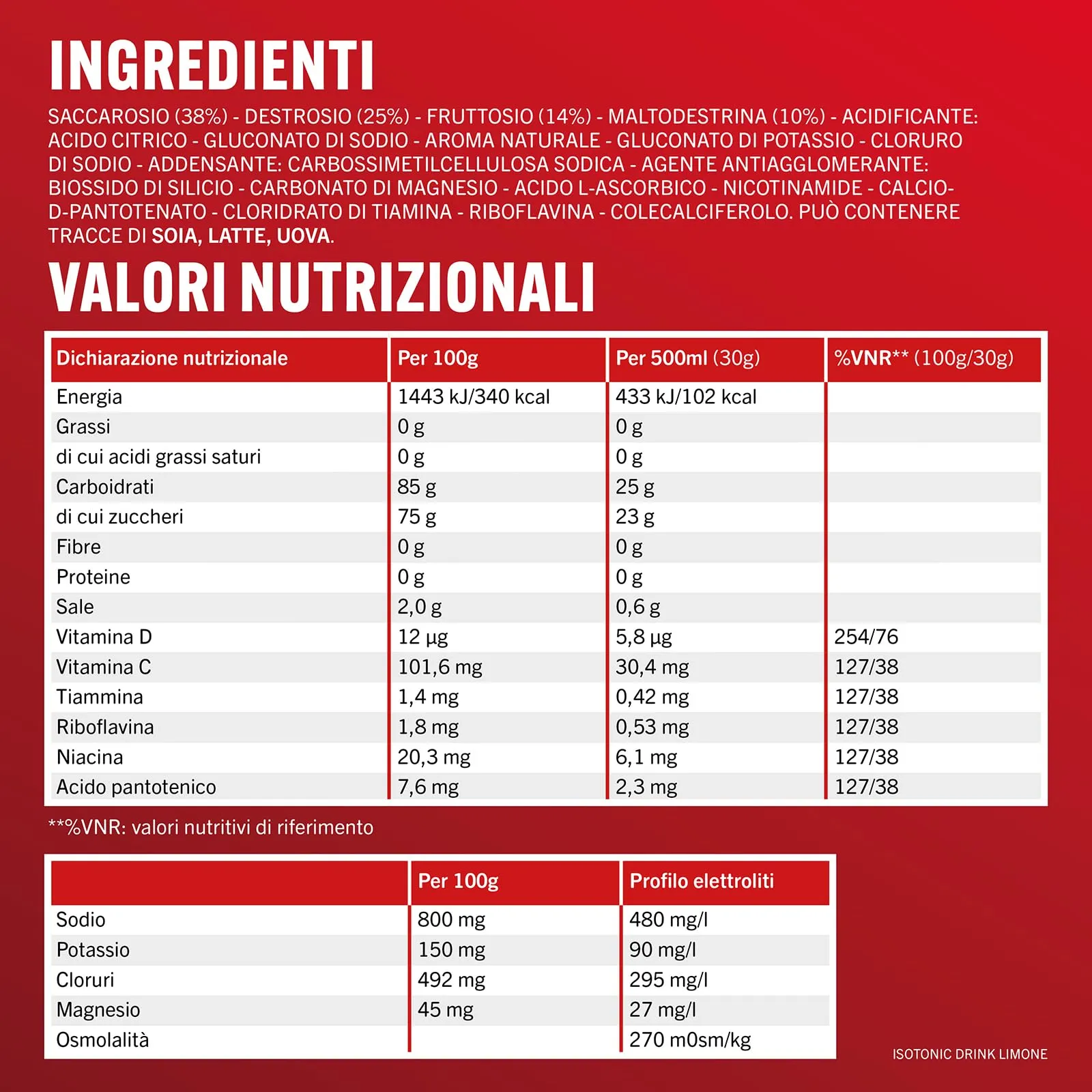 Enervit Isotonic Drink Limone, 420g - immagine 5