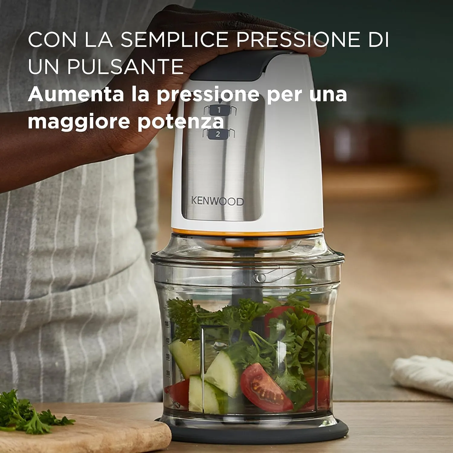 Kenwood EasyChop CHP61.000WH Tritatutto, 500W, 0.5L, Bianco - immagine 5