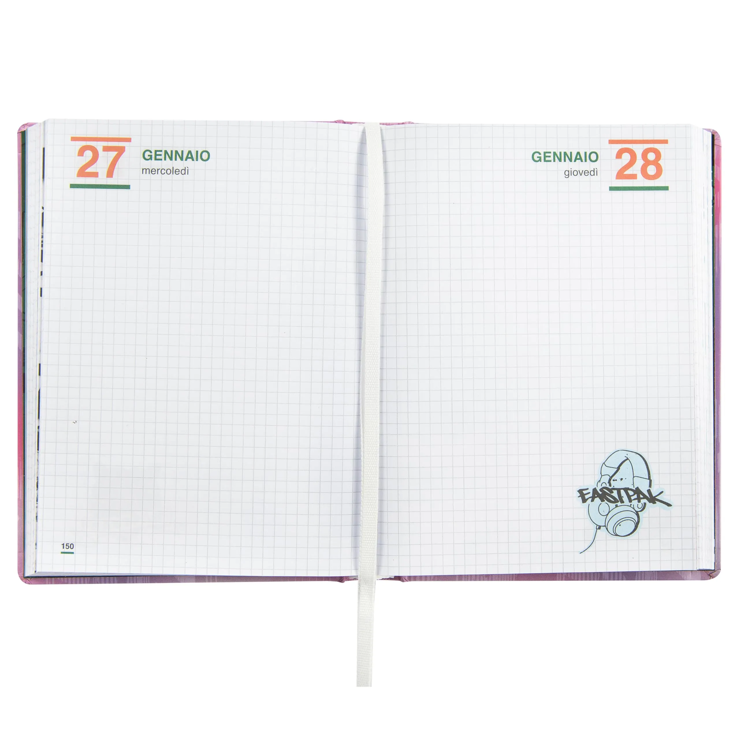 Eastpak Diario Scuola 2026-2027, Datato 13 Mesi, Copertina Imbottita, 352 Pagine e Stickers, 12 x 16.5 cm - immagine 3