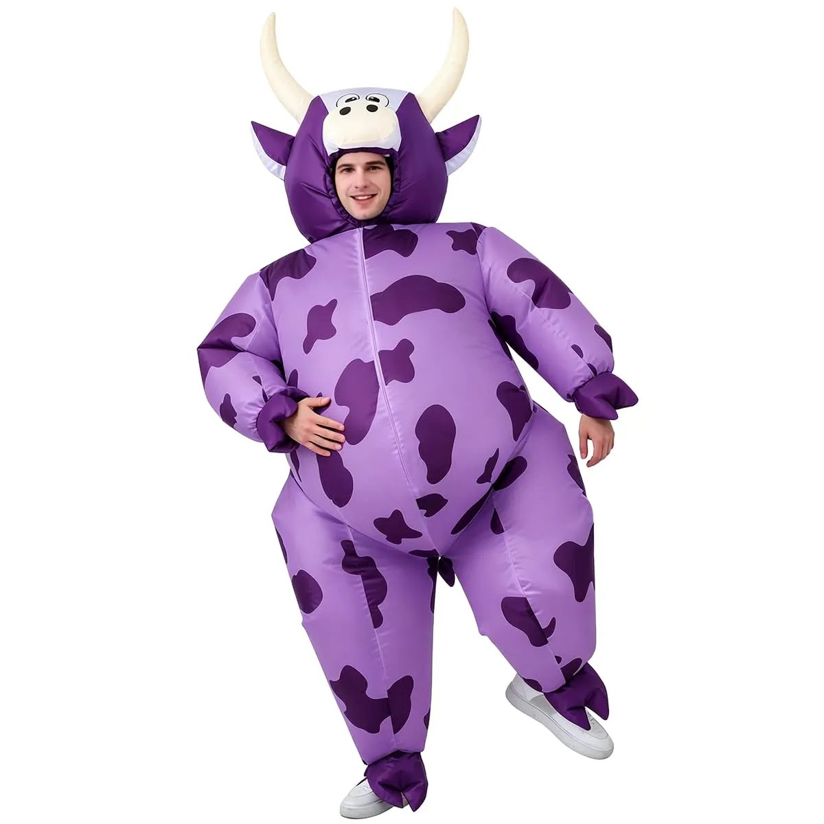 JASHKE Costume da Mucca Gonfiabile per Adulti Unisex - immagine 1