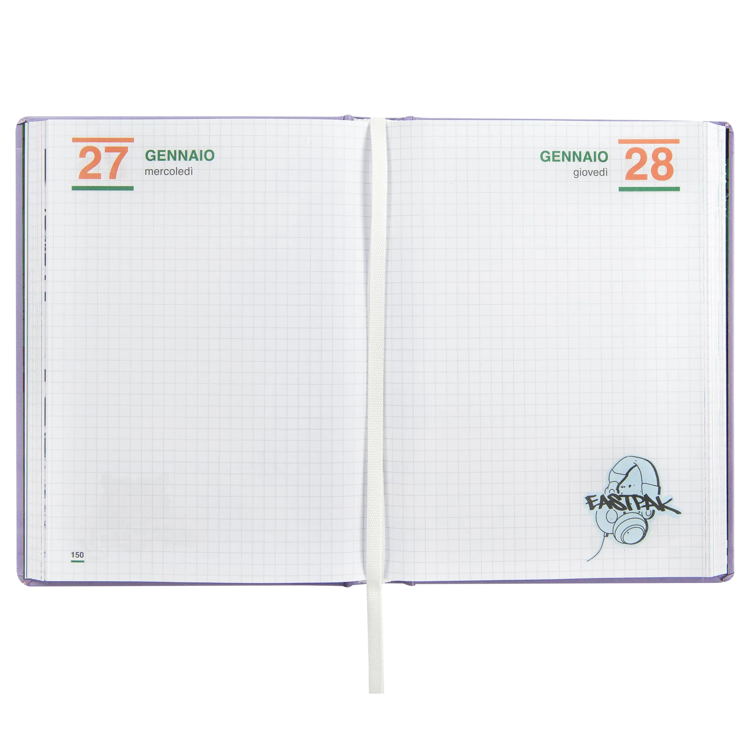 Eastpak Diario Scuola 2026-2027, Datato 13 Mesi, Copertina Imbottita, 352 Pagine e Stickers, 12 x 16.5 cm - immagine 3