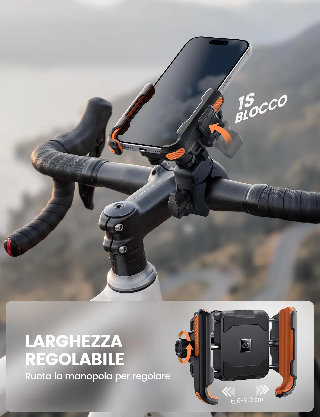Lamicall Supporto Telefono Moto e Bici Antivibrazione - immagine 4
